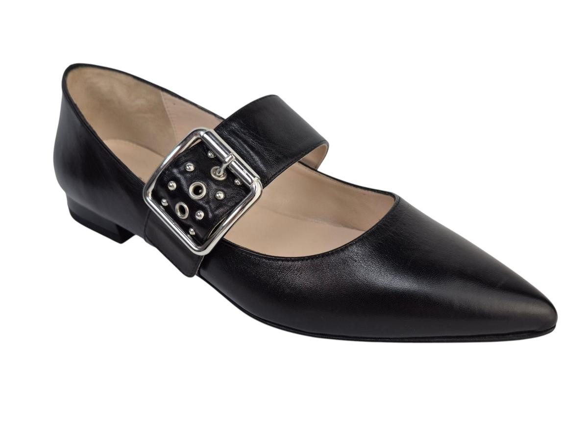 Nero Giardini schwarz Spange Hochfrontpumps