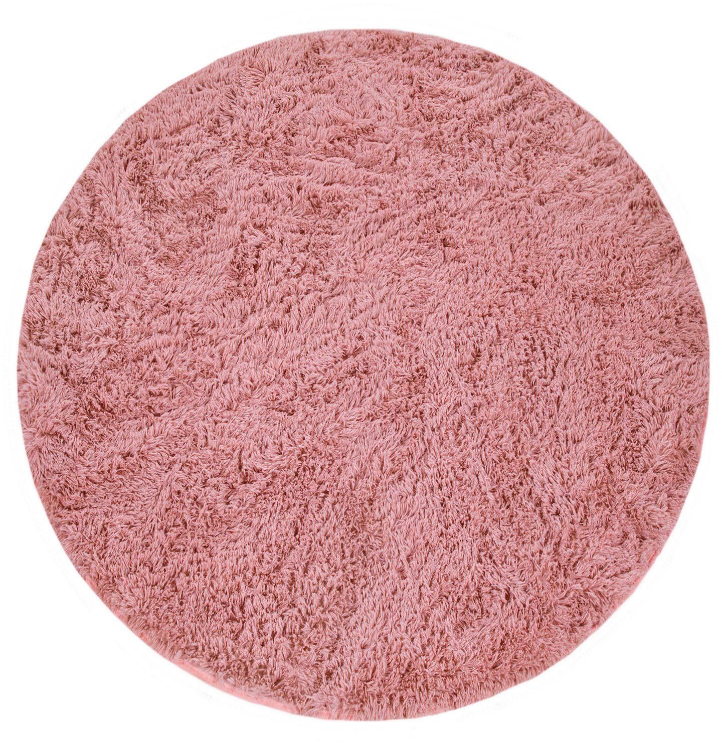 Paco Home Hochflor-Teppich Silky 591, rund, günstig online kaufen