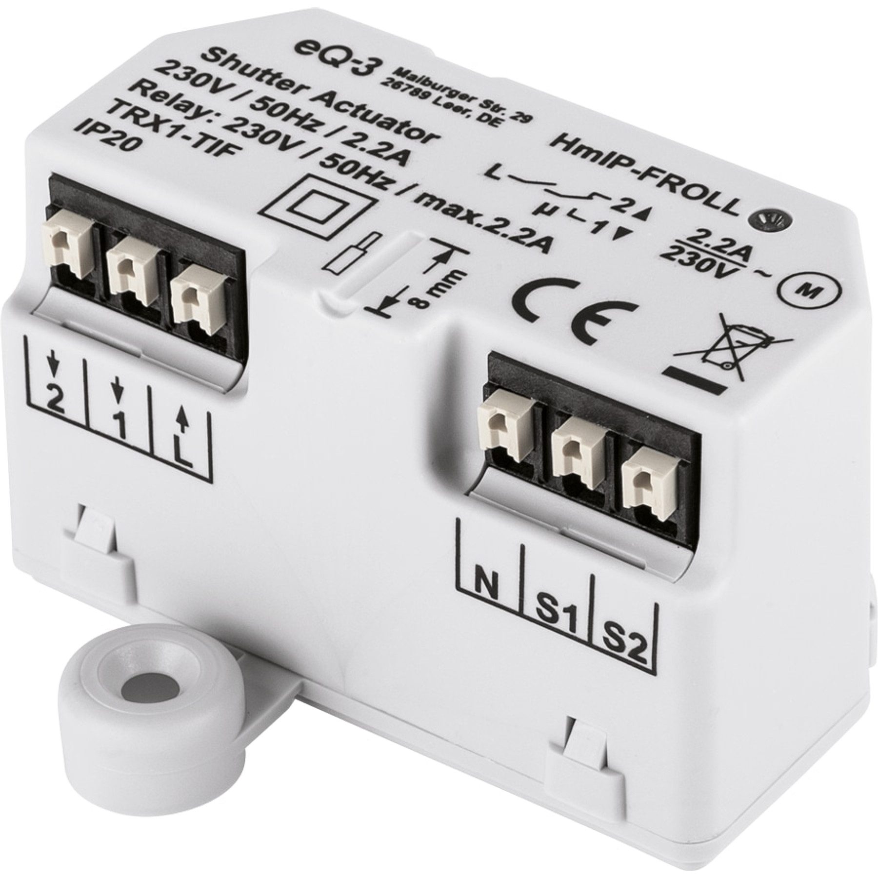 Homematic IP Rollladenmotor HOMEMATIC IP Smart Home 151347A0, Rollladenaktor, Unterputz, 5 Stück
