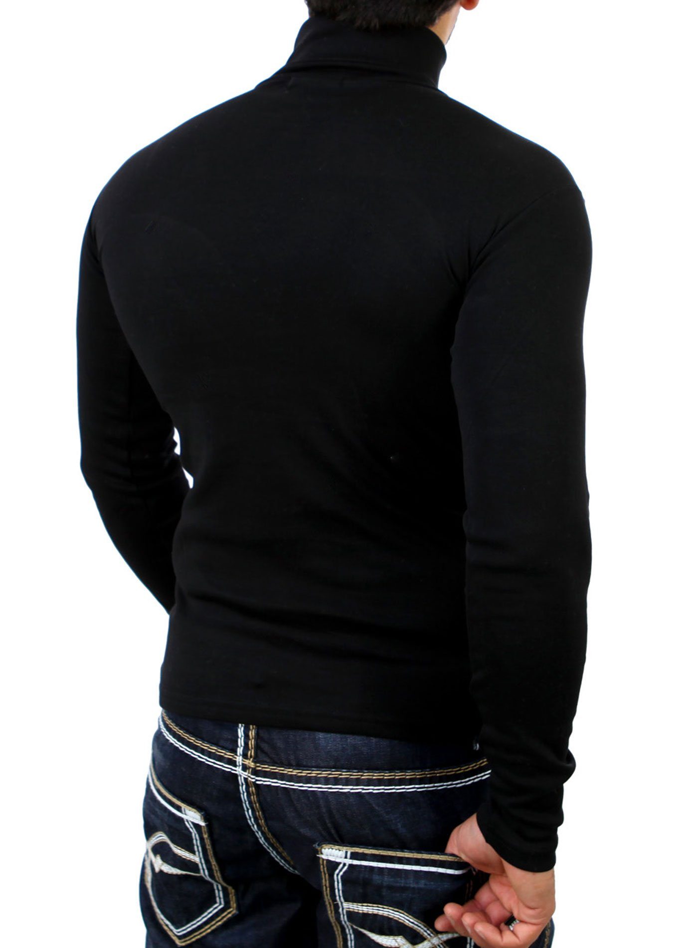 Reslad Strickpullover Reslad Herren Rollkragenpullover Männer günstig online kaufen