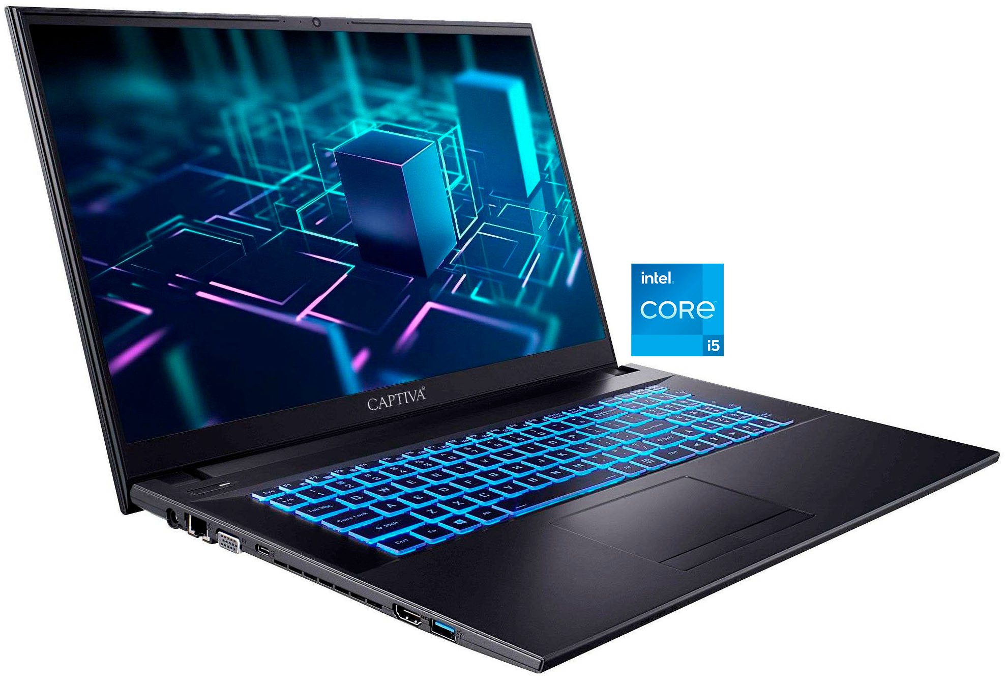 CAPTIVA Business/Office I10-0850GE Business-Notebook (43,9 cm/17,3 Zoll, Intel Core i5 1335U, Iris Xe Graphics, 16 GB, 500 GB SSD)