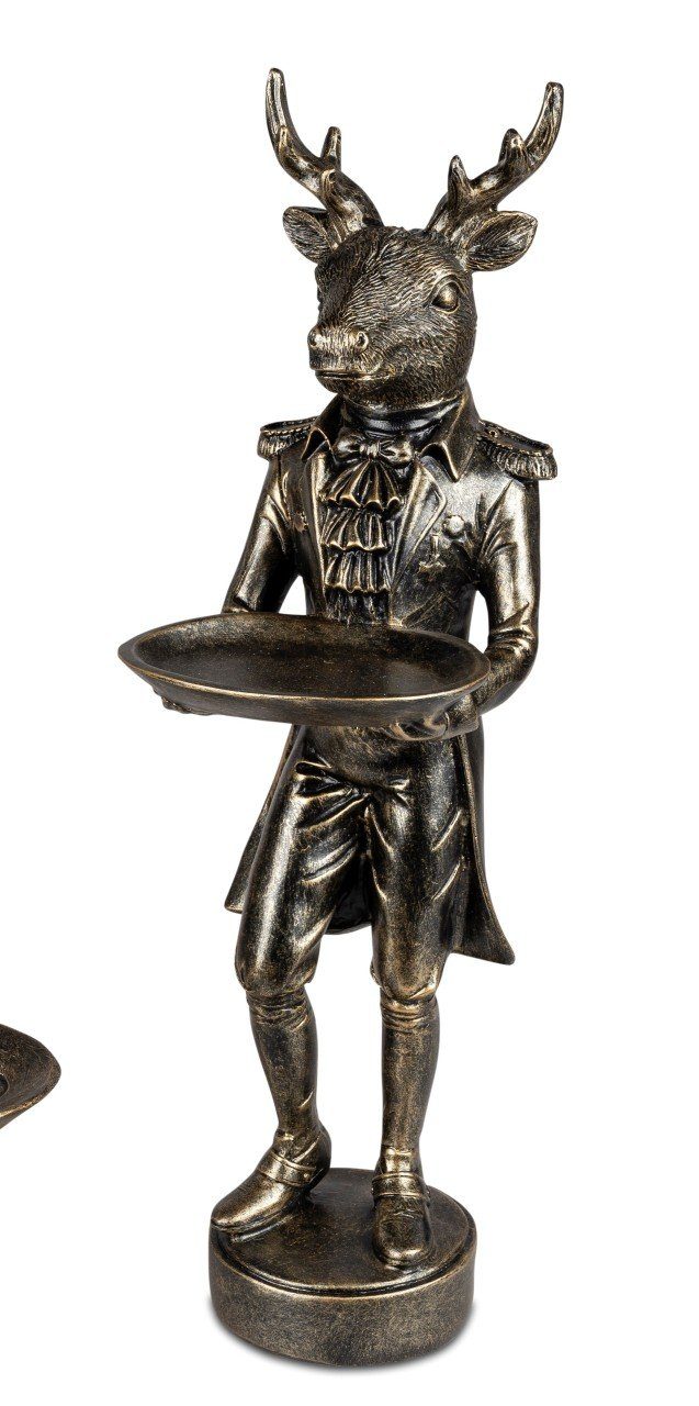 formano Dekofigur Winterzeit, Bronze B:14cm H:47cm Kunststein | Dekofiguren
