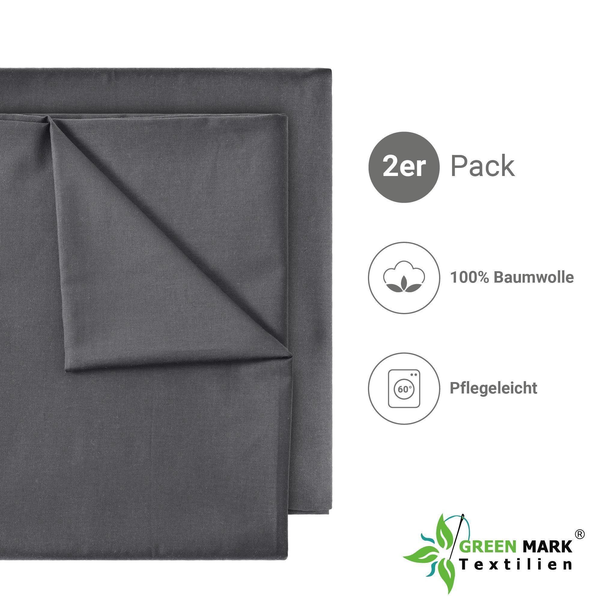 NatureMark Bettlaken 2er-Set klassisches Betttuch Haustuch, 100% Baumwolle, günstig online kaufen