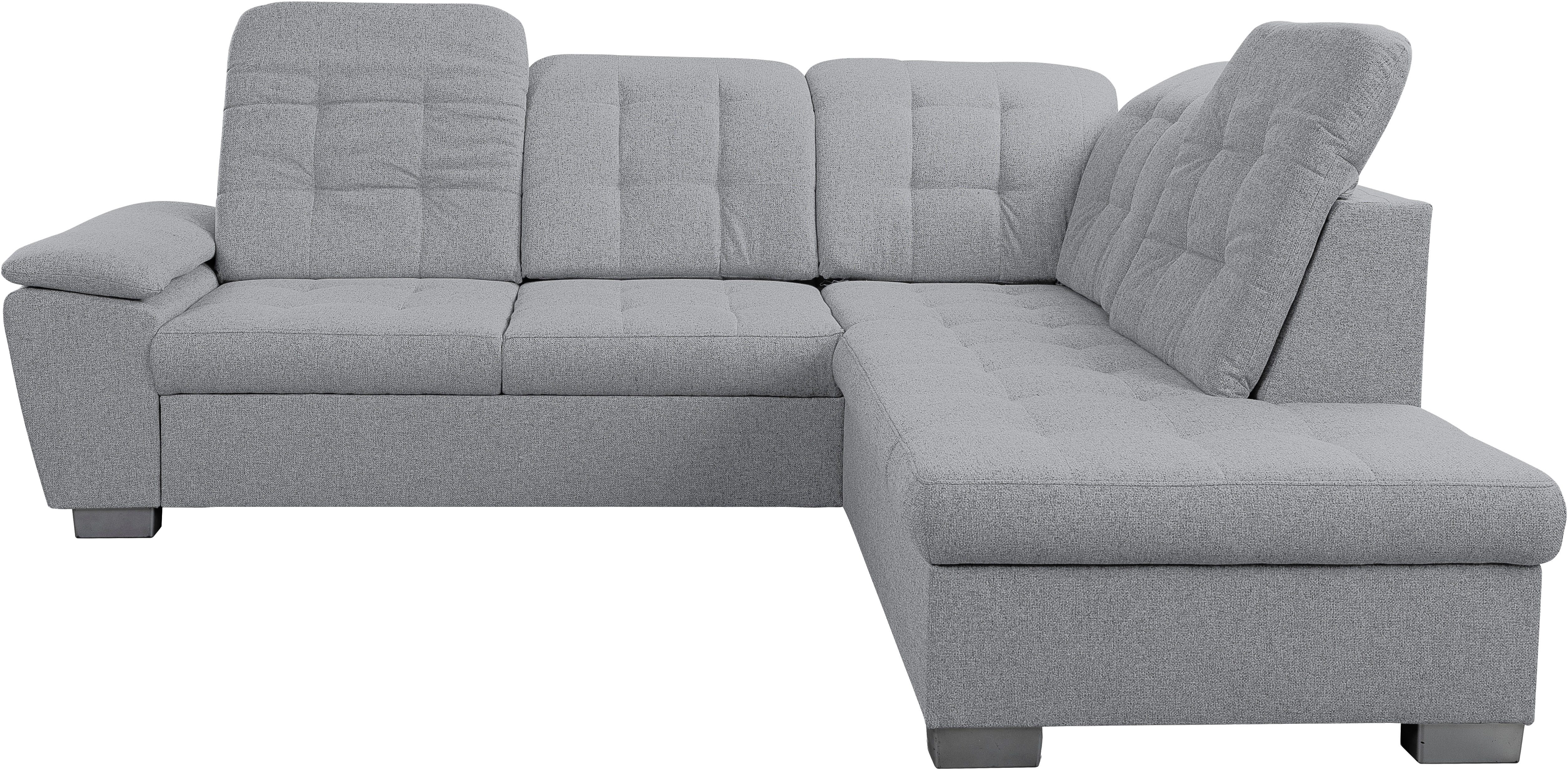 WERK2 Ecksofa Bonny inkl. Kopfteilverstellung, Bettfunktion, Stauraum, Breite 265cm, Komfortwunder mit Schlaffunktion, verstellbarem Kopfteil & Stauraum.