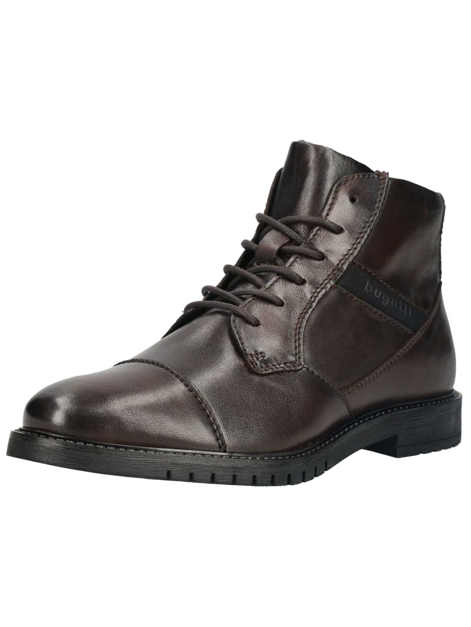 bugatti bugatti Stiefelette Leder Schnürstiefelette