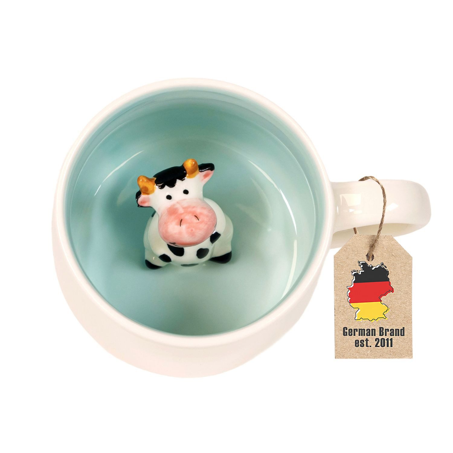 Intirilife Tasse, 1-tlg., Keramik, Kaffeetasse 3D Teetasse Keramik Tasse Cartoon süßes Geschenk Becher