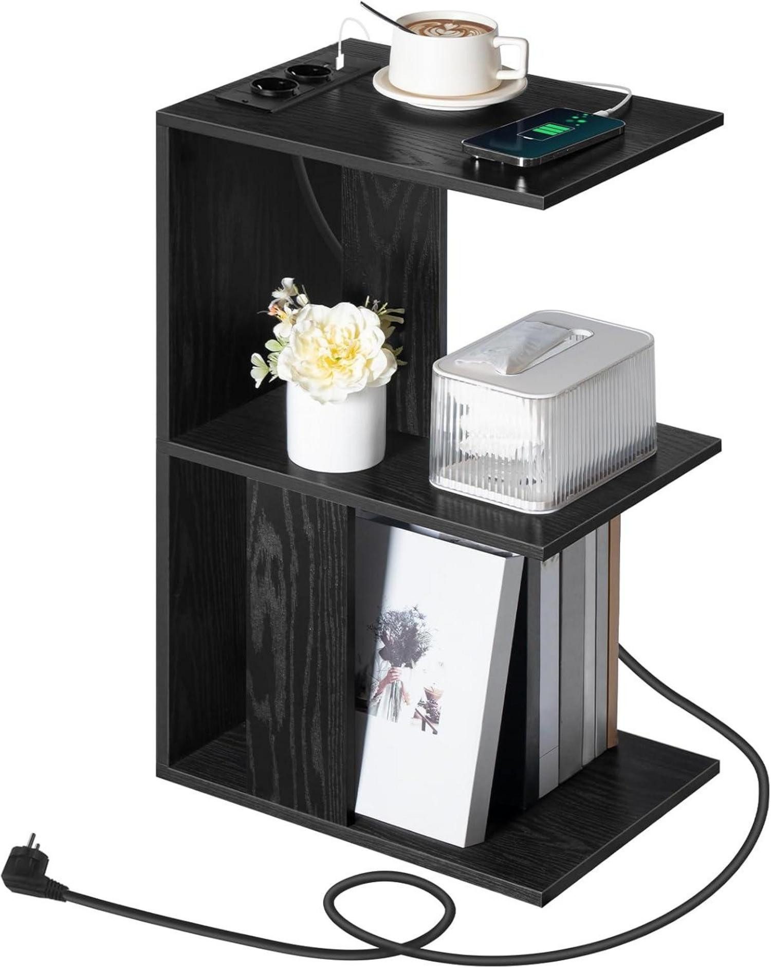 LuxusKollektion Couchtisch Couchtisch mit Ladestation LED-Sensorleuchte günstig online kaufen