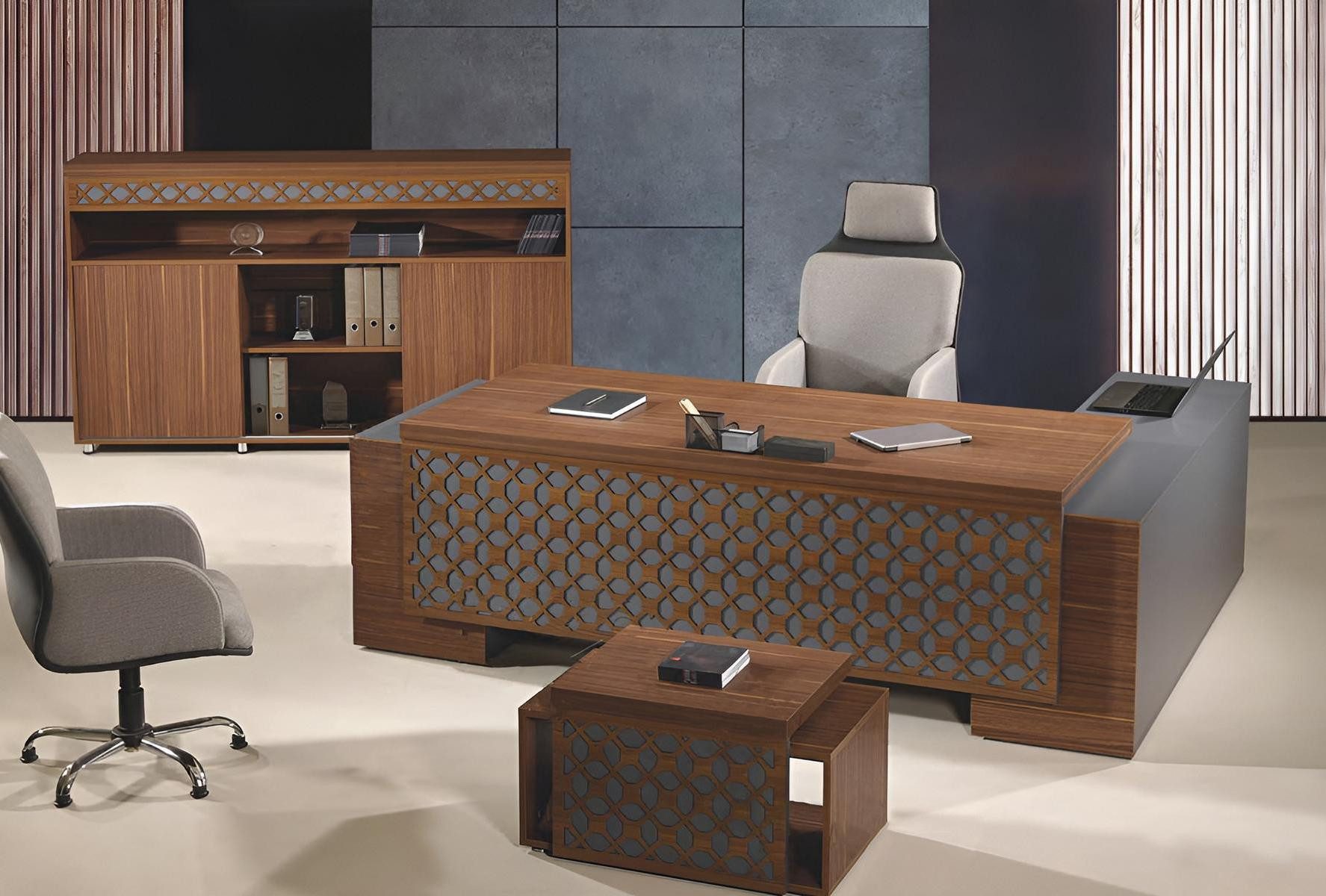 Büromöbel-Set Büromöbel-Set mit Eckschreibtisch Bürotisch und Schreibtisch aus Holz