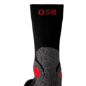 One Strange Rock Funktionssocken Trekkingsocken (4-Paar) mit ergonomischer Knöchelpolsterung