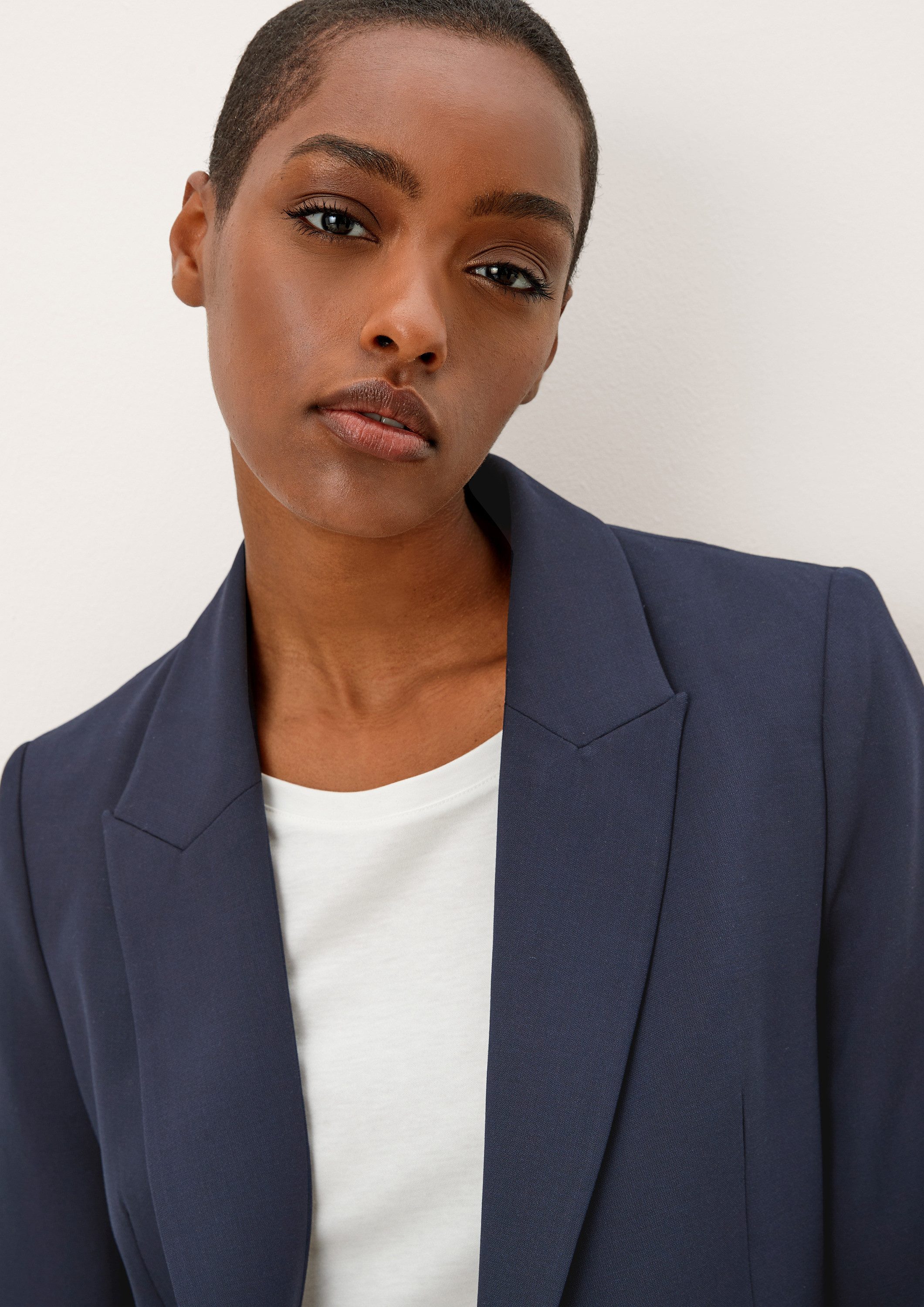 s.Oliver Jackenblazer Indoor-Blazer Longblazer aus Viskosemix