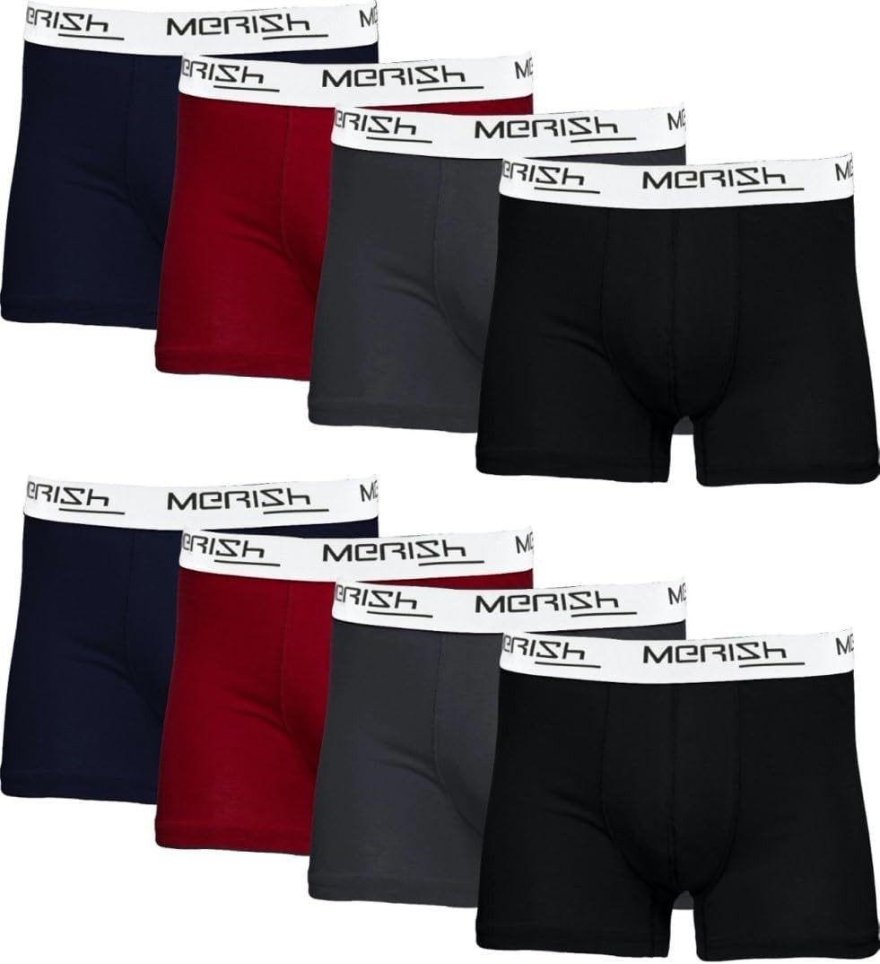 MERISH Boxershorts MERISH Boxershorts Herren 8er Pack S-5XL Unterwäsche Unterhosen Männer (Spar-Set)