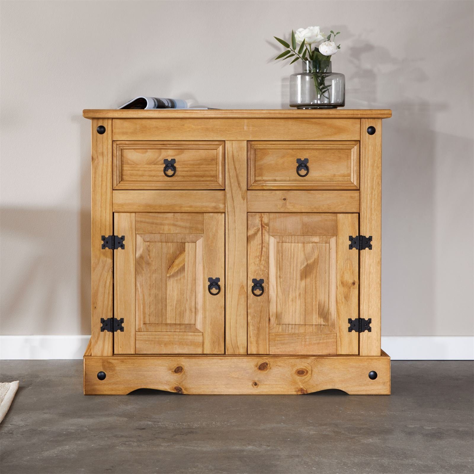 CARO-Möbel Sideboard SALSA, Kommode mit Stauraum im Mexiko Stil, Buffetschr günstig online kaufen