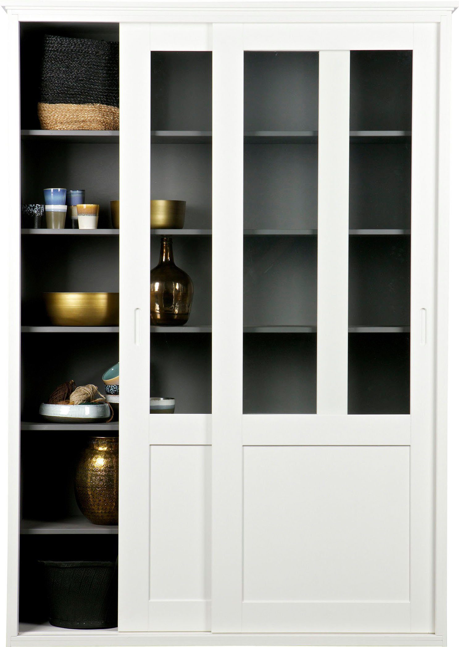 WOOOD Vitrine Vince aus massive Kiefer, günstig online kaufen