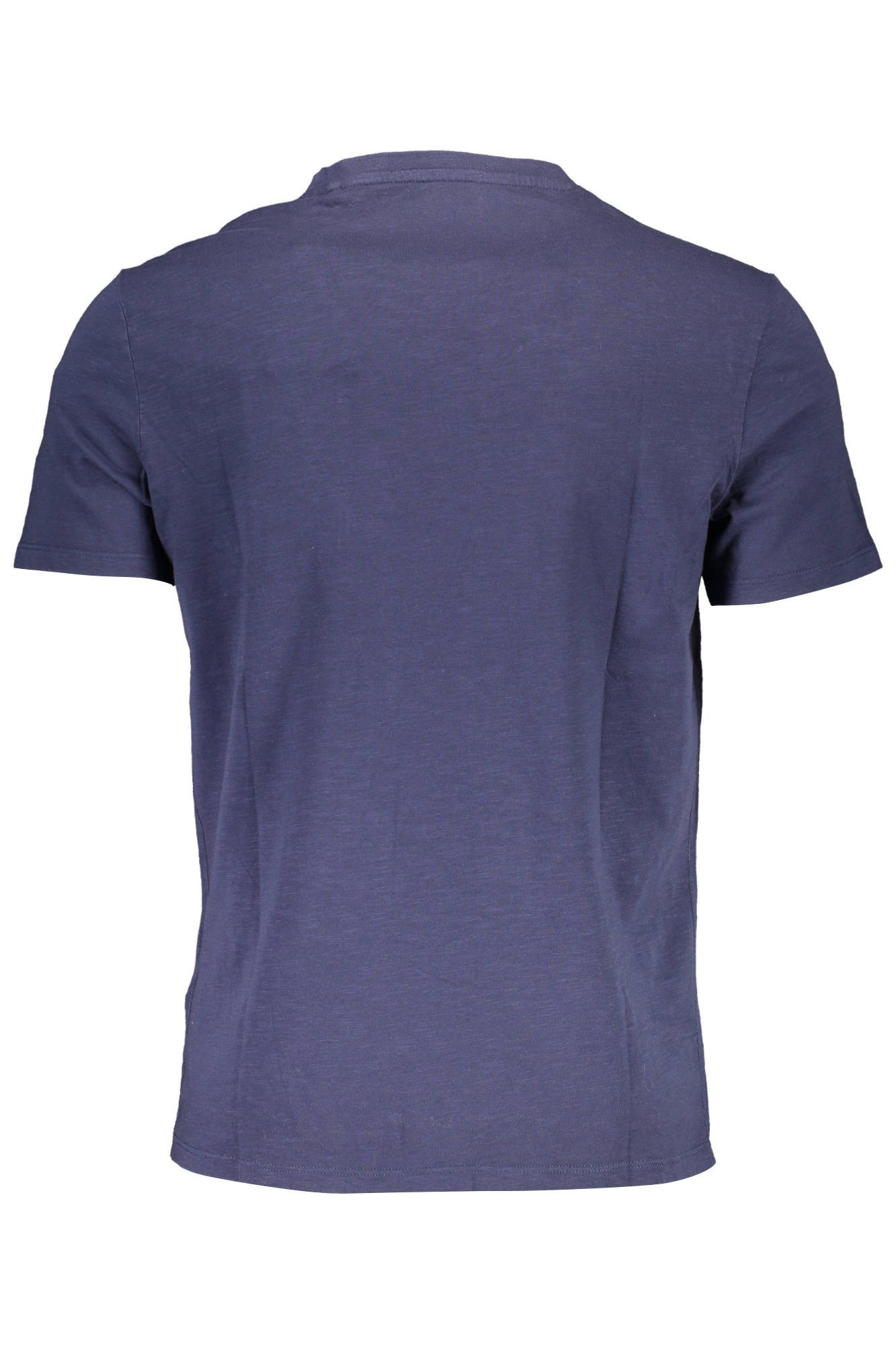GUESS JEANS T-Shirt Herren Kurzarm-T-Shirt Blau aus Bio-Baumwolle mit