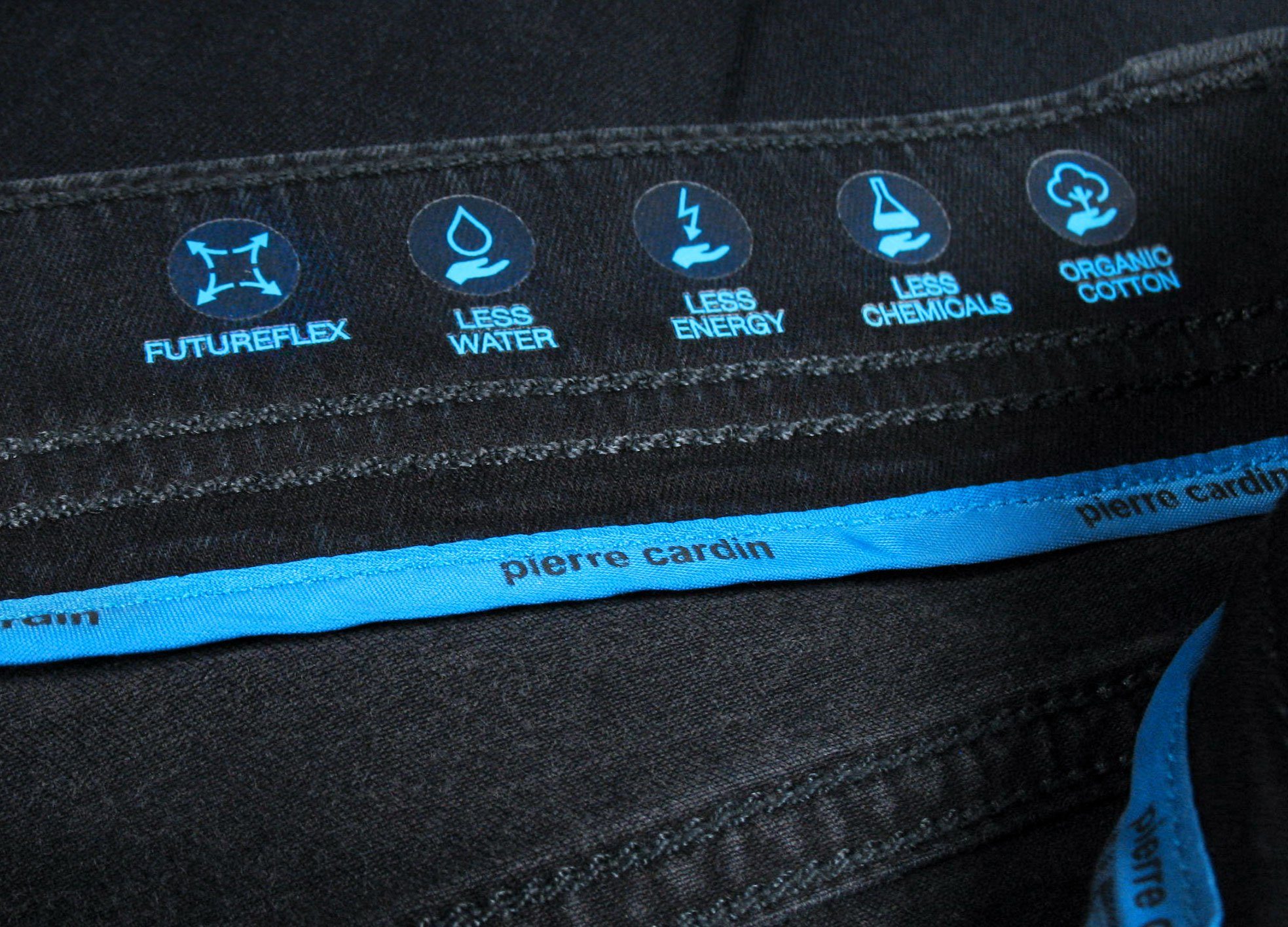 Tapered Organic Blue Fit 5-Pocket-Jeans Deep Cardin Pierre Futureflex Lyon Buffies Cotton Jeans