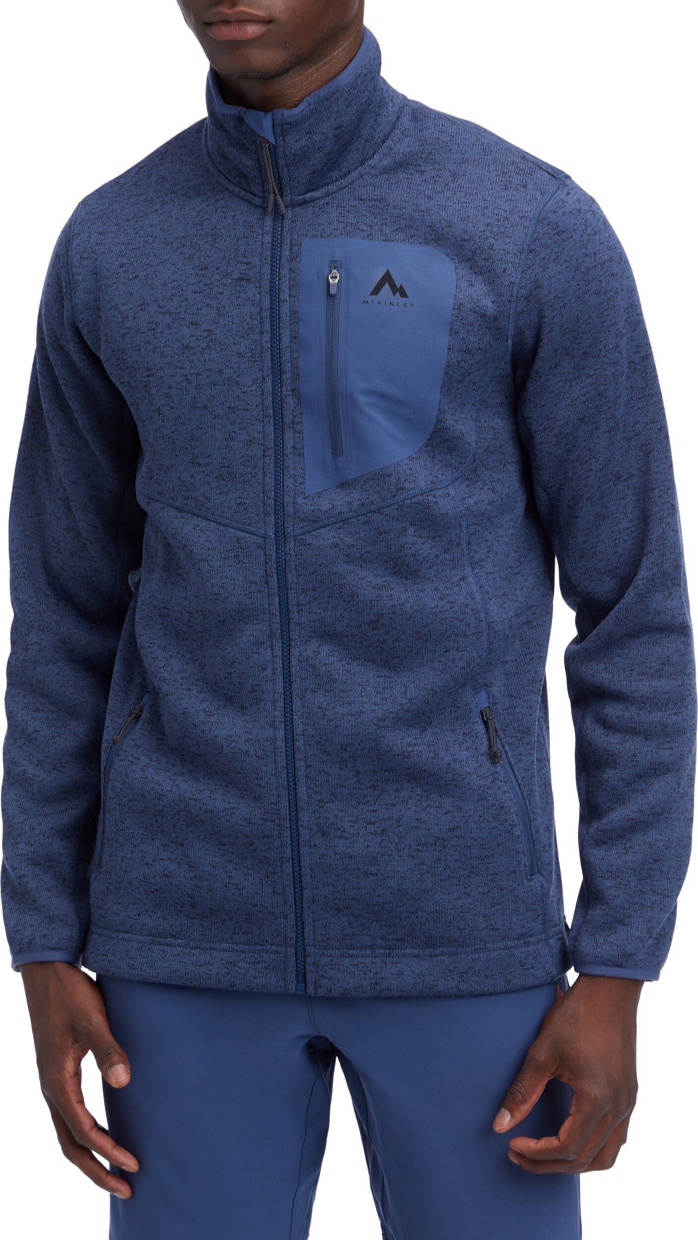 McKINLEY Fleecejacke He.-Unterjacke Skeena III M mit hohem Kragen, aus weichem Strickfleece, windabweisend