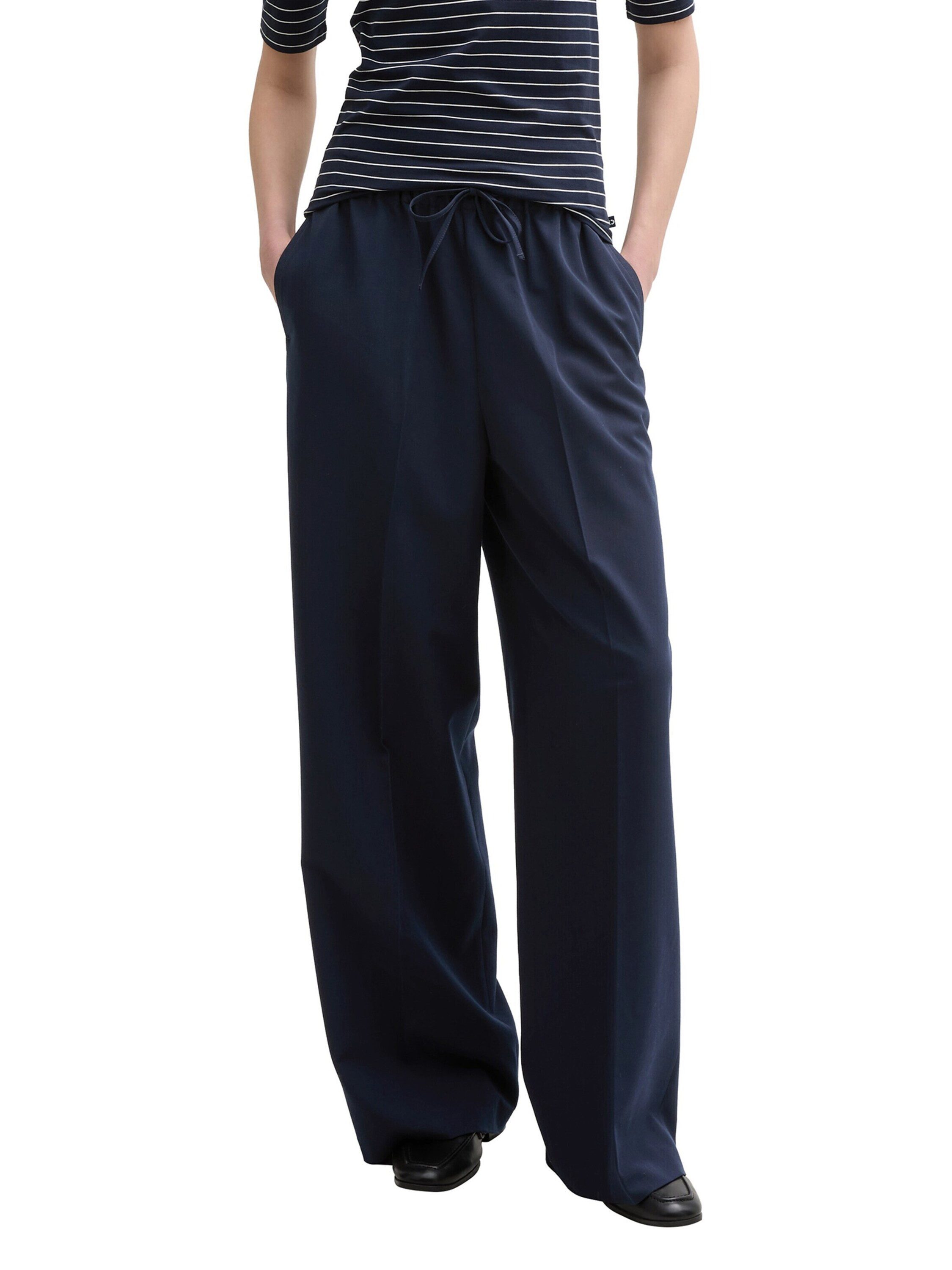 TOM TAILOR Denim Bügelfaltenhose (1-tlg) Drapiert/gerafft günstig online kaufen