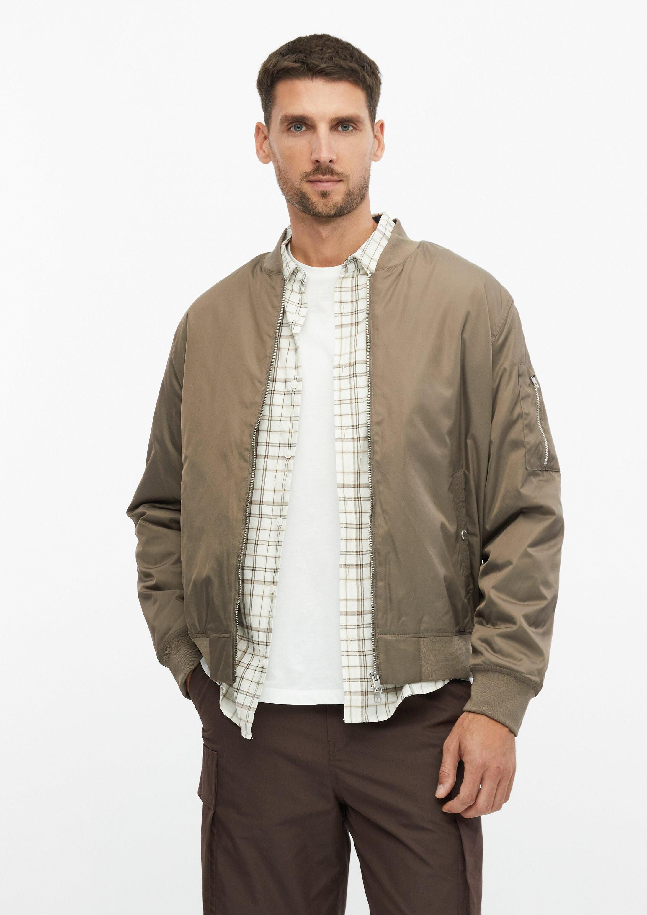 s.Oliver Funktionsjacke Outdoor-Jacke Nylon-Blouson mit Zip-Details