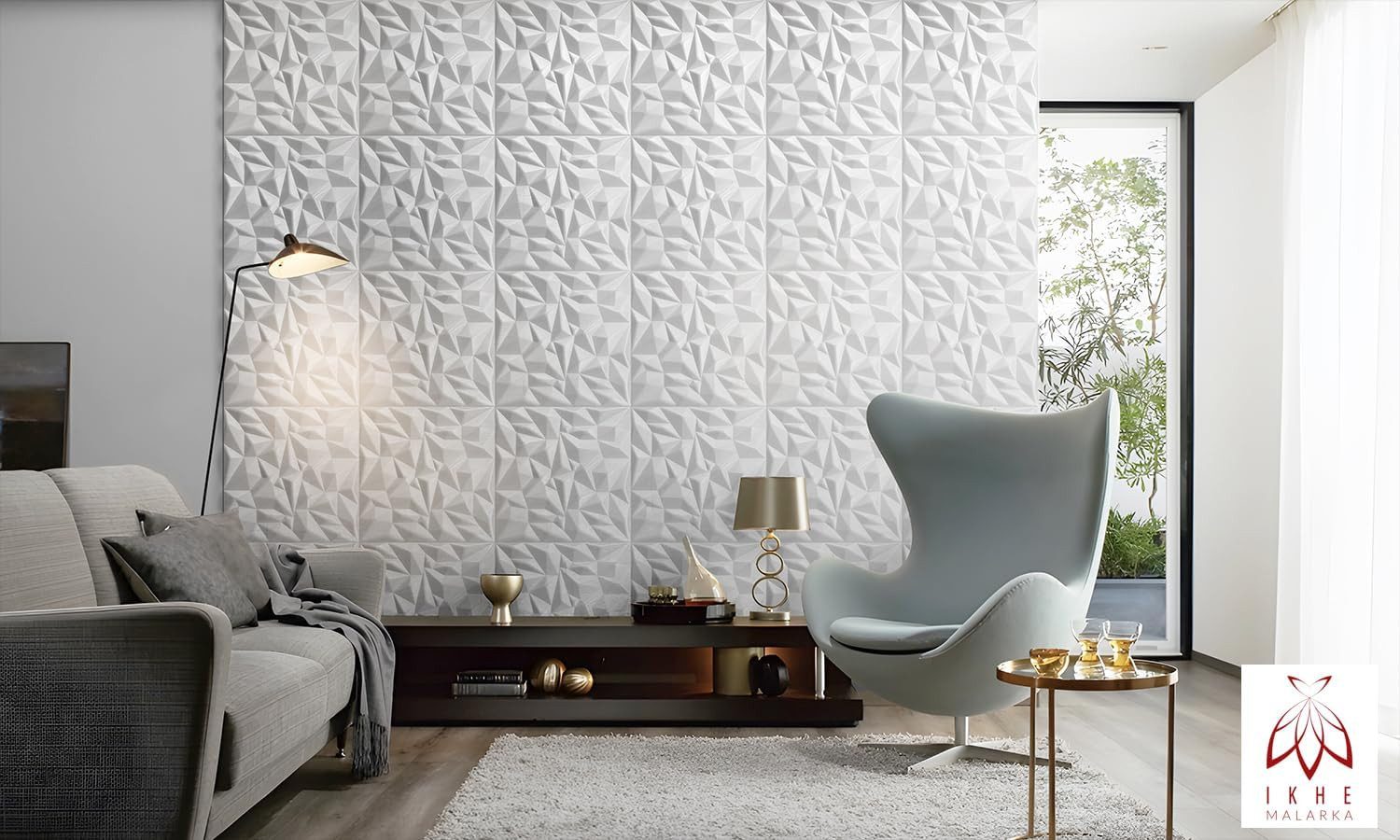 IKHEMalarka 3D Wandpaneel Polystyrol Styropor XPS Gaming Zimmer Set Deckenp günstig online kaufen