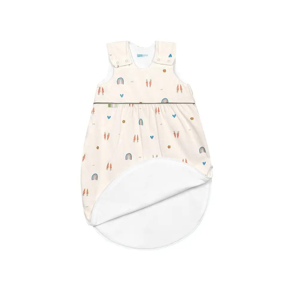 Odenwälder Babyschlafsack timmi cool Jersey-Schlafsack Gr. 110, Rainbow ecru