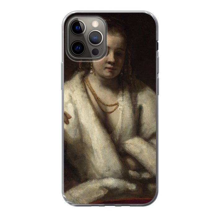 MuchoWow Handyhülle Porträt von Hendrickje Stoffels - Gemälde von Rembrandt van Rijn Handyhülle Apple iPhone 12 Pro Smartphone-Bumper Print Handy