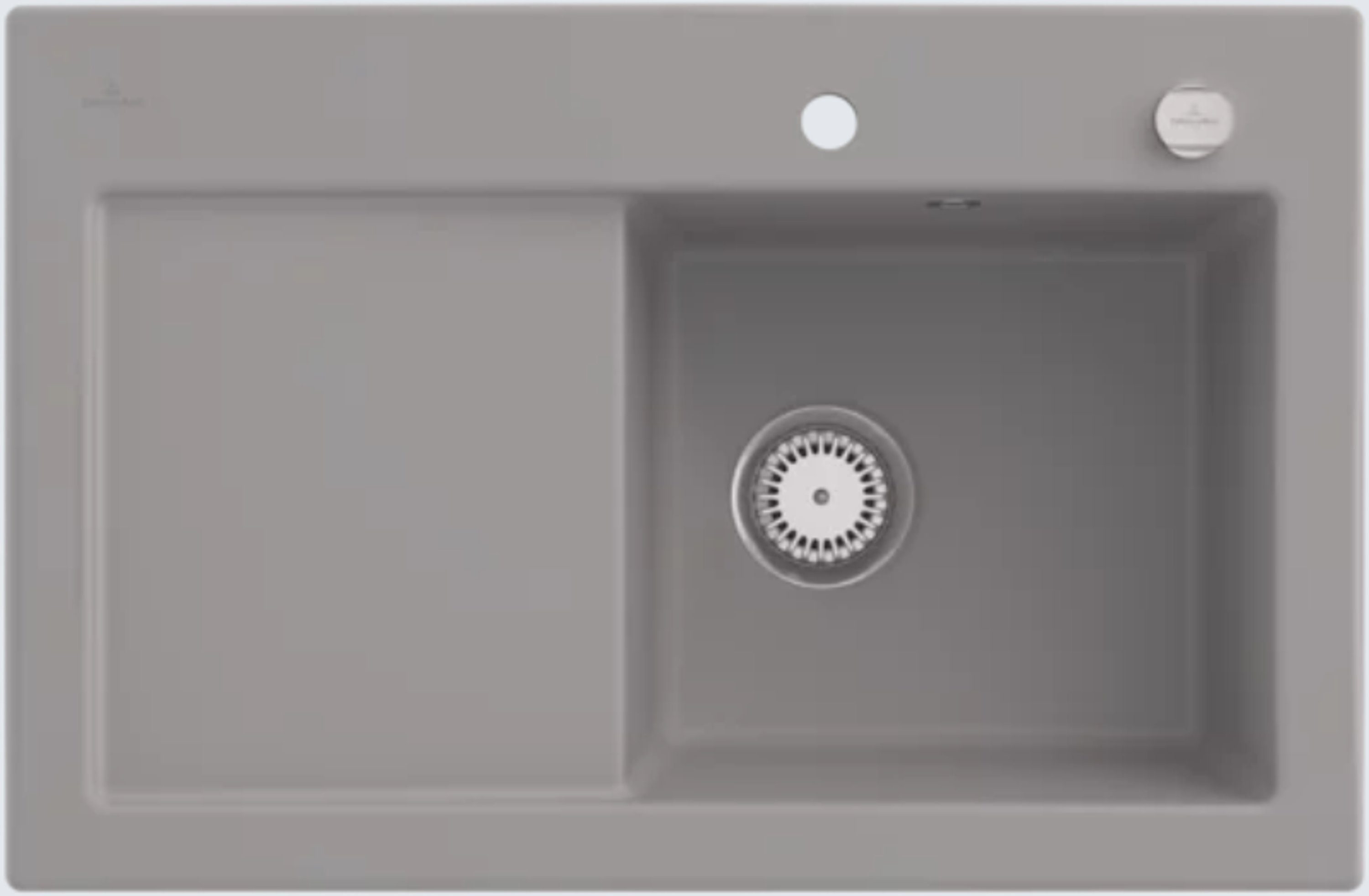Villeroy & Boch Küchenspüle 6714 02 KD, Rechteckig, 78/22 cm, Subway Serie, Becken links und rechts möglich