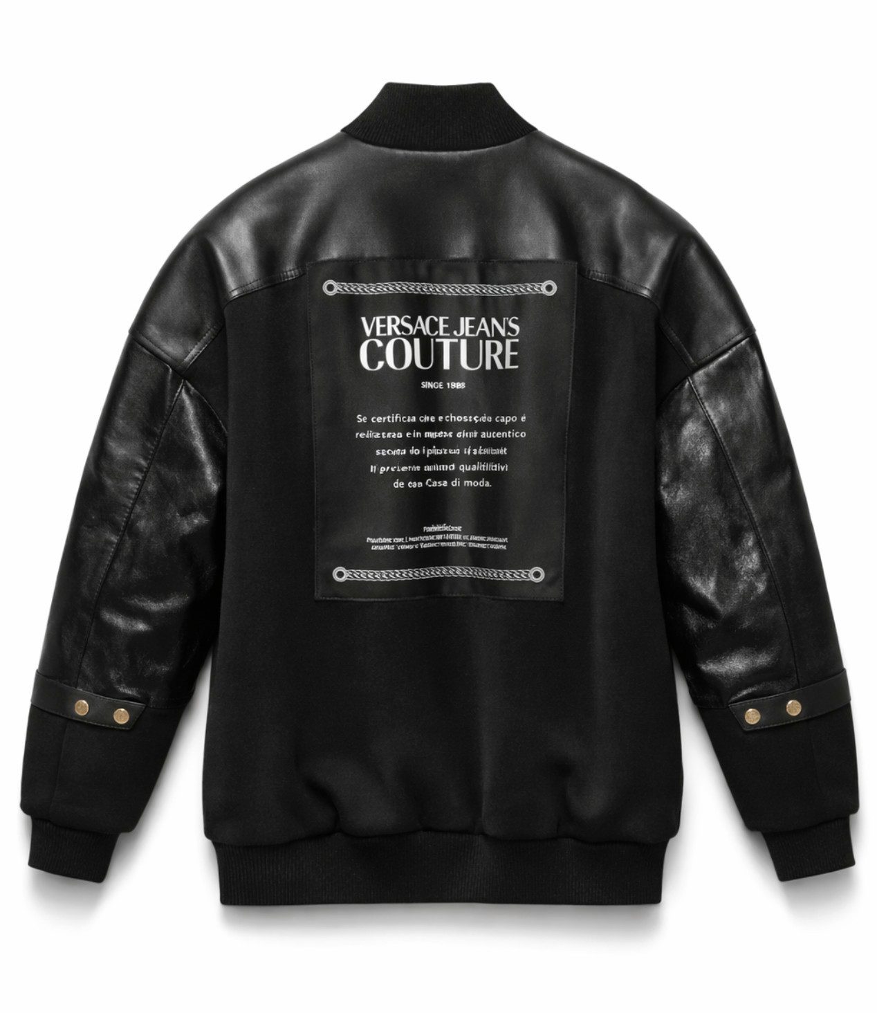 Versace Lederjacke Jeans Couture Blouson Jacke Zeitloser, urbaner Look mit luxuriöser Ausstrahlung