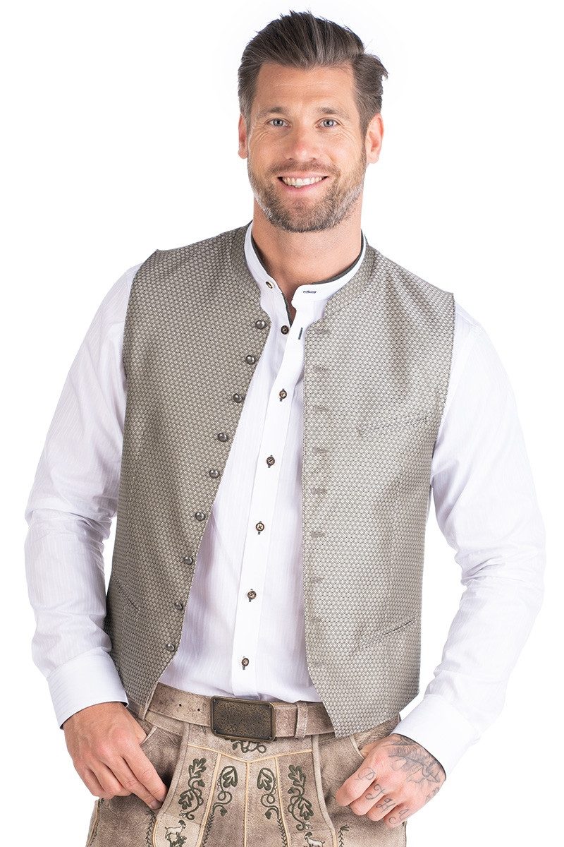 Hammerschmid Trachtenweste Trachtenweste - REINER - oliv/beige