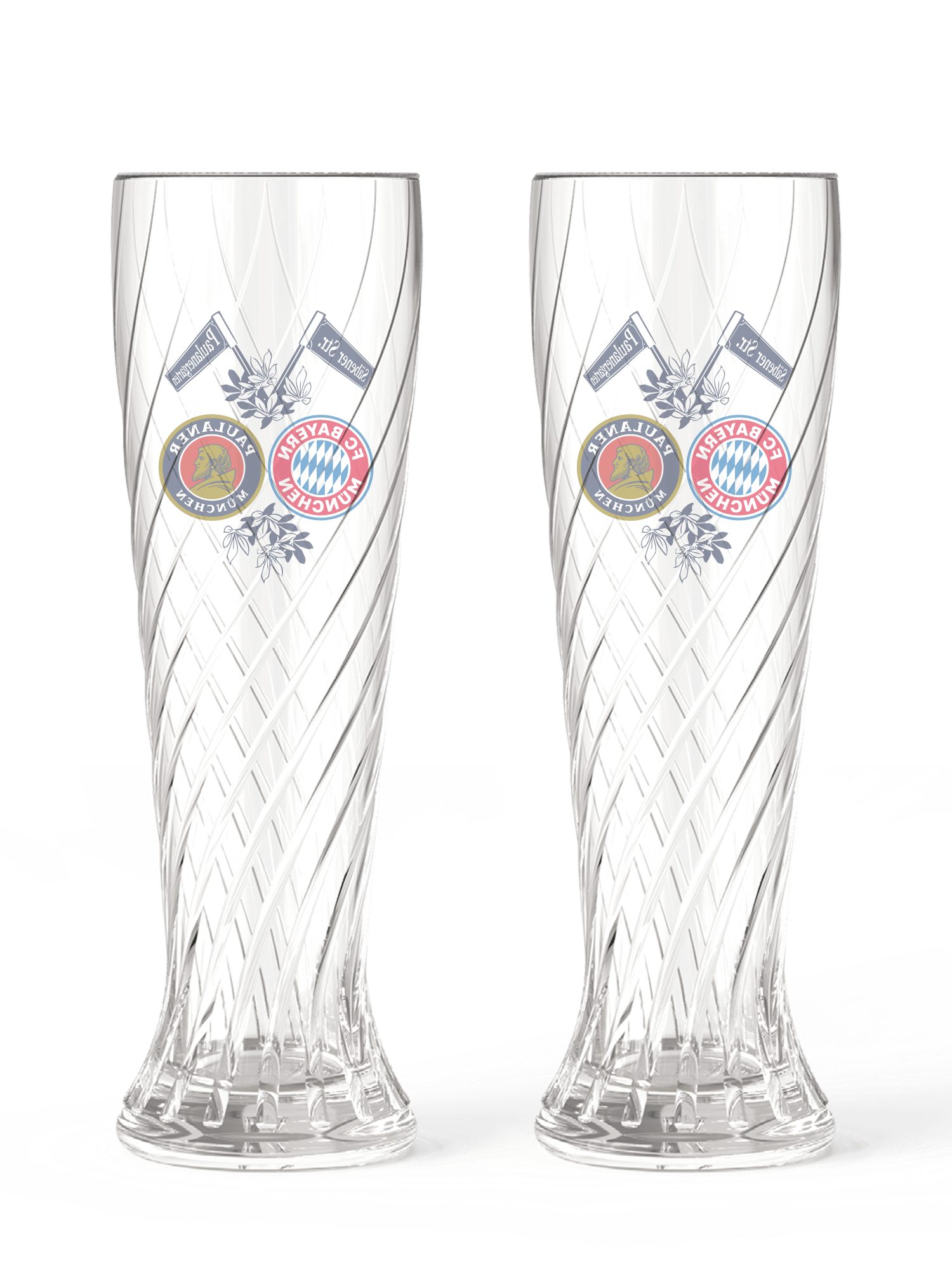 FC Bayern München Gläser-Set FC Bayern München Weißbierglas 2er-Set, Glas