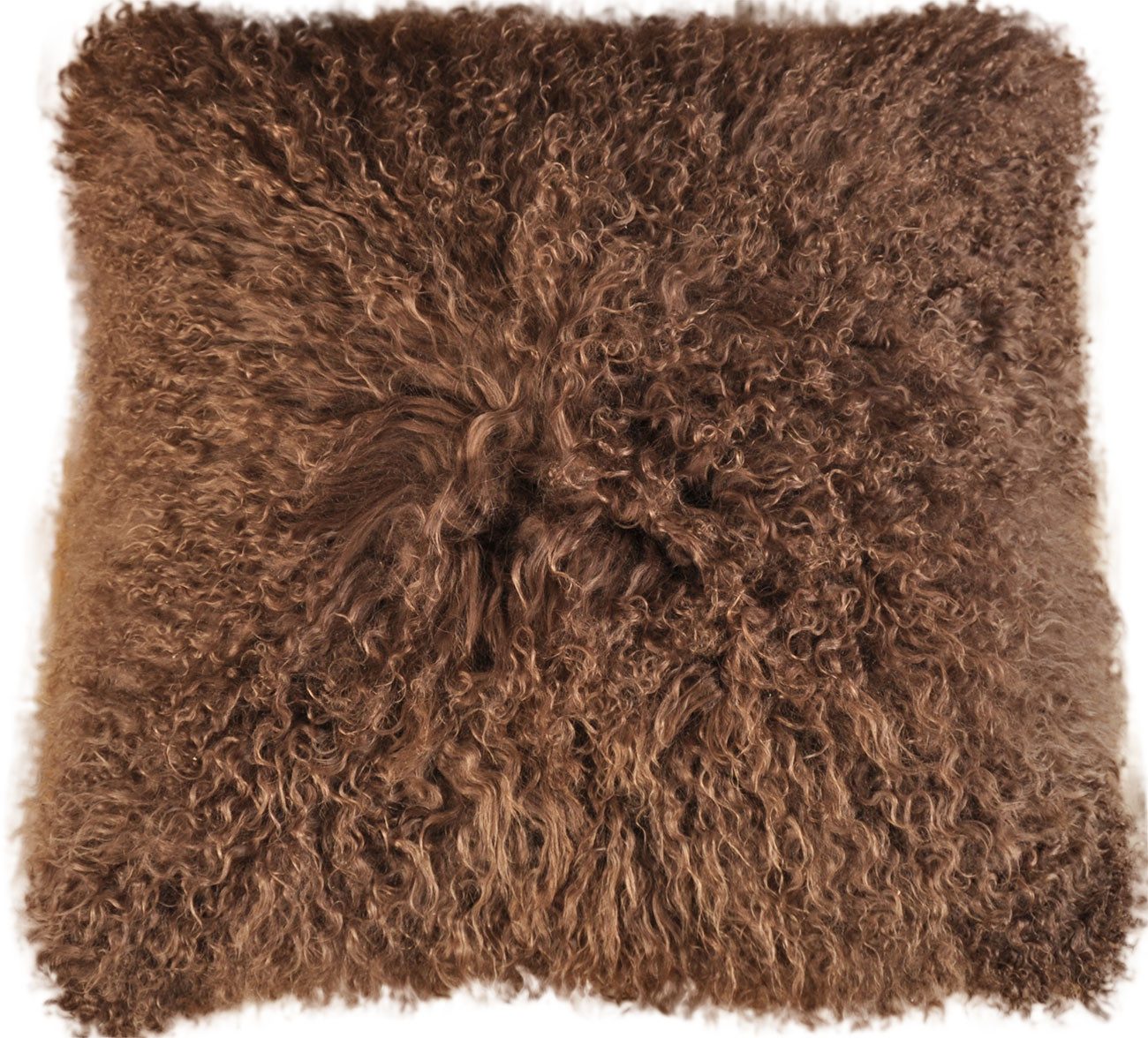 KUHFELL online & NOMAD Dekokissen Echtes Tibet Lammfell Kissenbezug Grau Schwarz Braun Beige oder Weiß