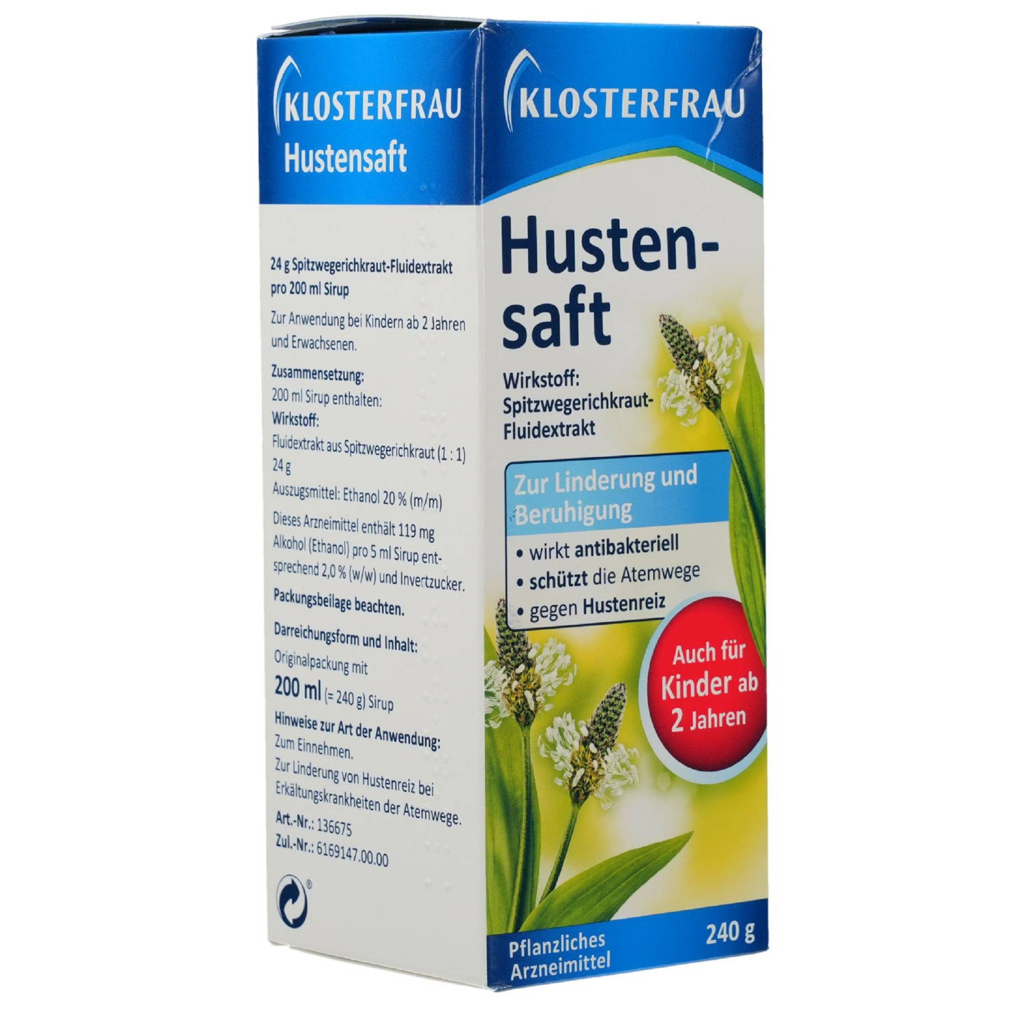 Klosterfrau KLOSTERFRAU Hustensaft 240g Flüssigkeit