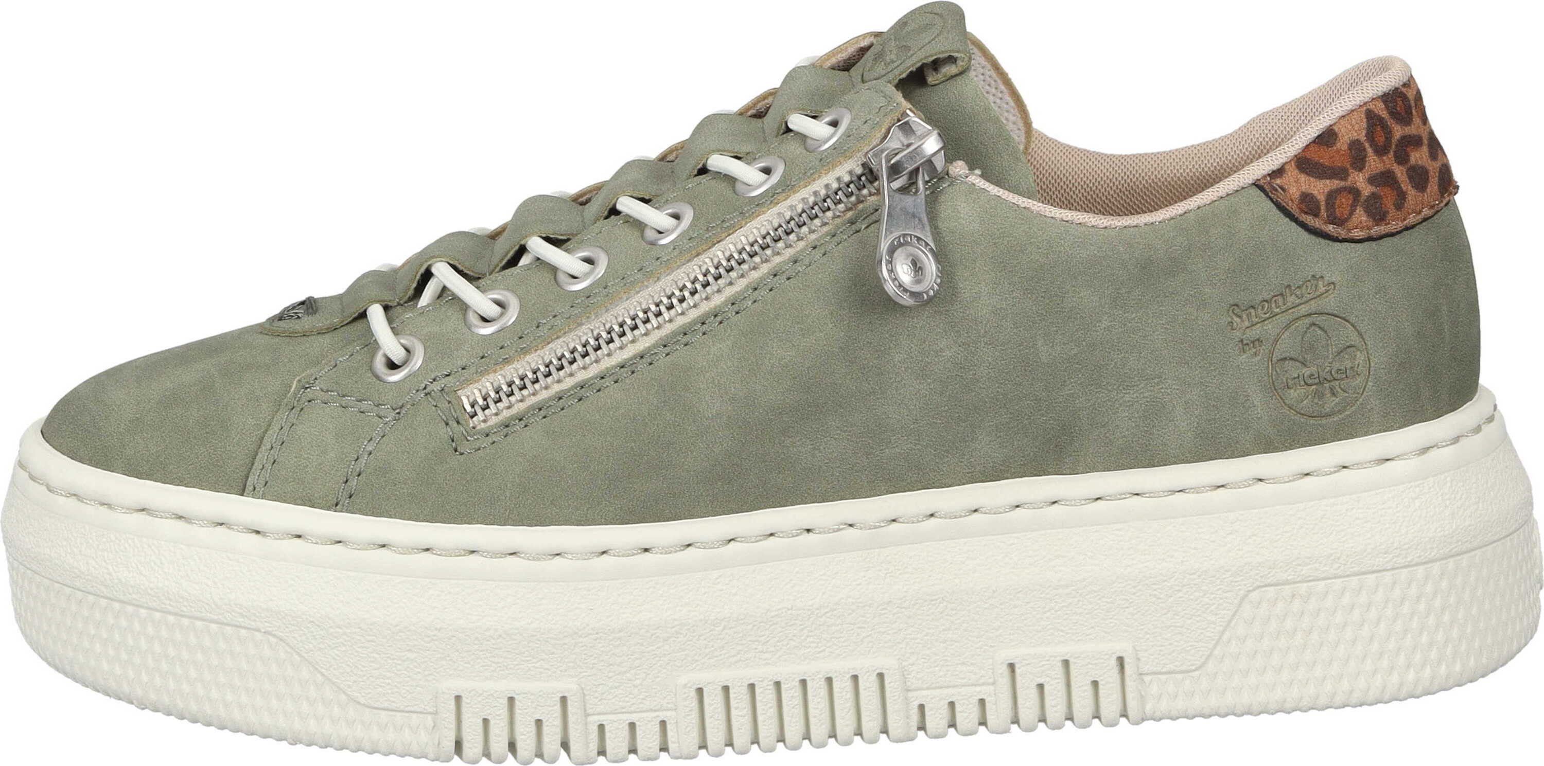 Rieker Schnürer Slipper aus strapazierfähigem Synthetik günstig online kaufen