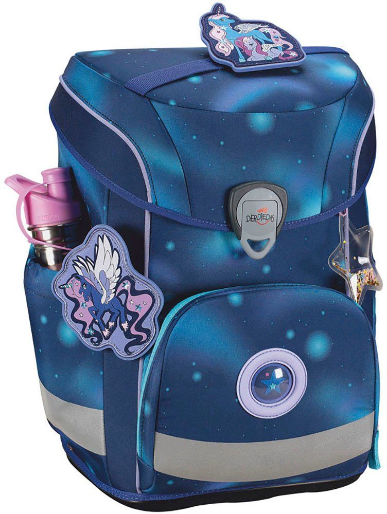 DerDieDas® Schulranzen ErgoFlex Easy, Luna (Set, 5-tlg), enthält recyceltes Material