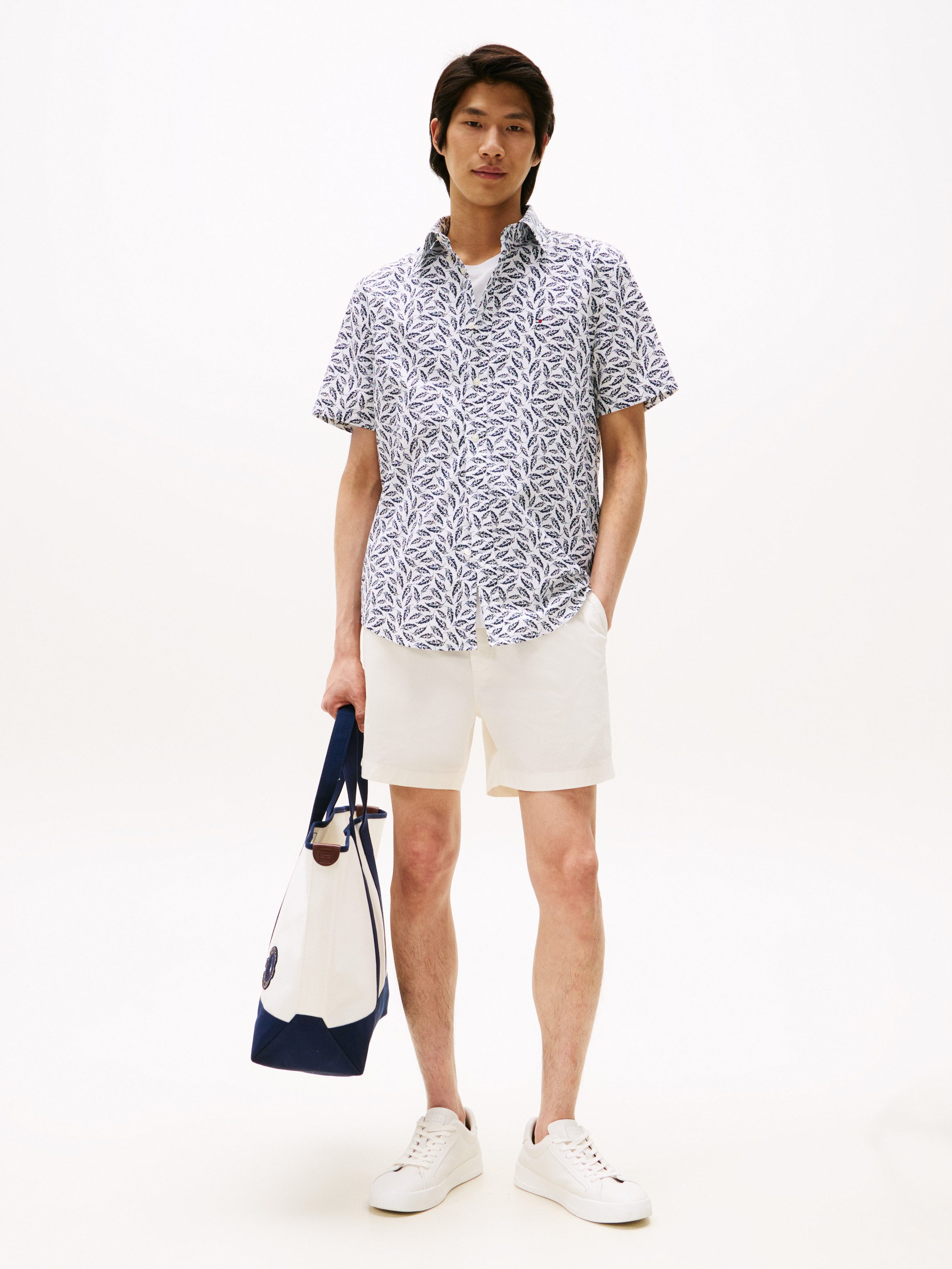 Tommy Hilfiger Kurzarmhemd LINEN BLEND PRINT günstig online kaufen