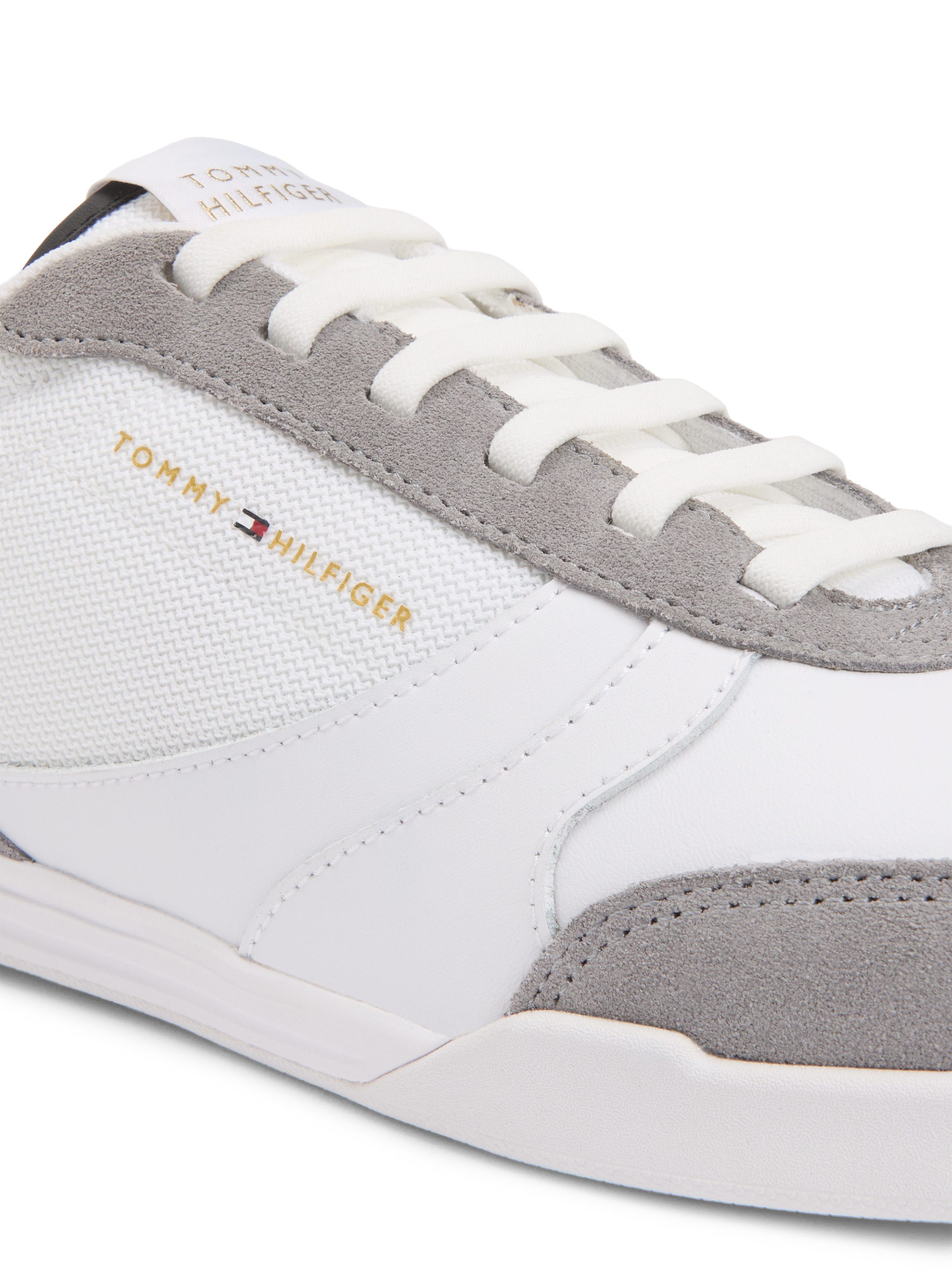 Tommy Hilfiger LOPRO LTH MIX RWB Slip-On Sneaker Freizeitschuh, Halbschuh, Schlüpfschuh mit Kontrastbesatz an der Ferse