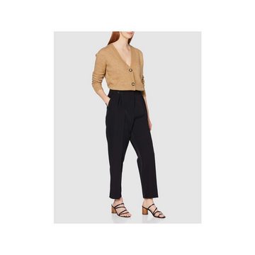 Comma Bundfaltenhose schwarz regular (1-tlg)