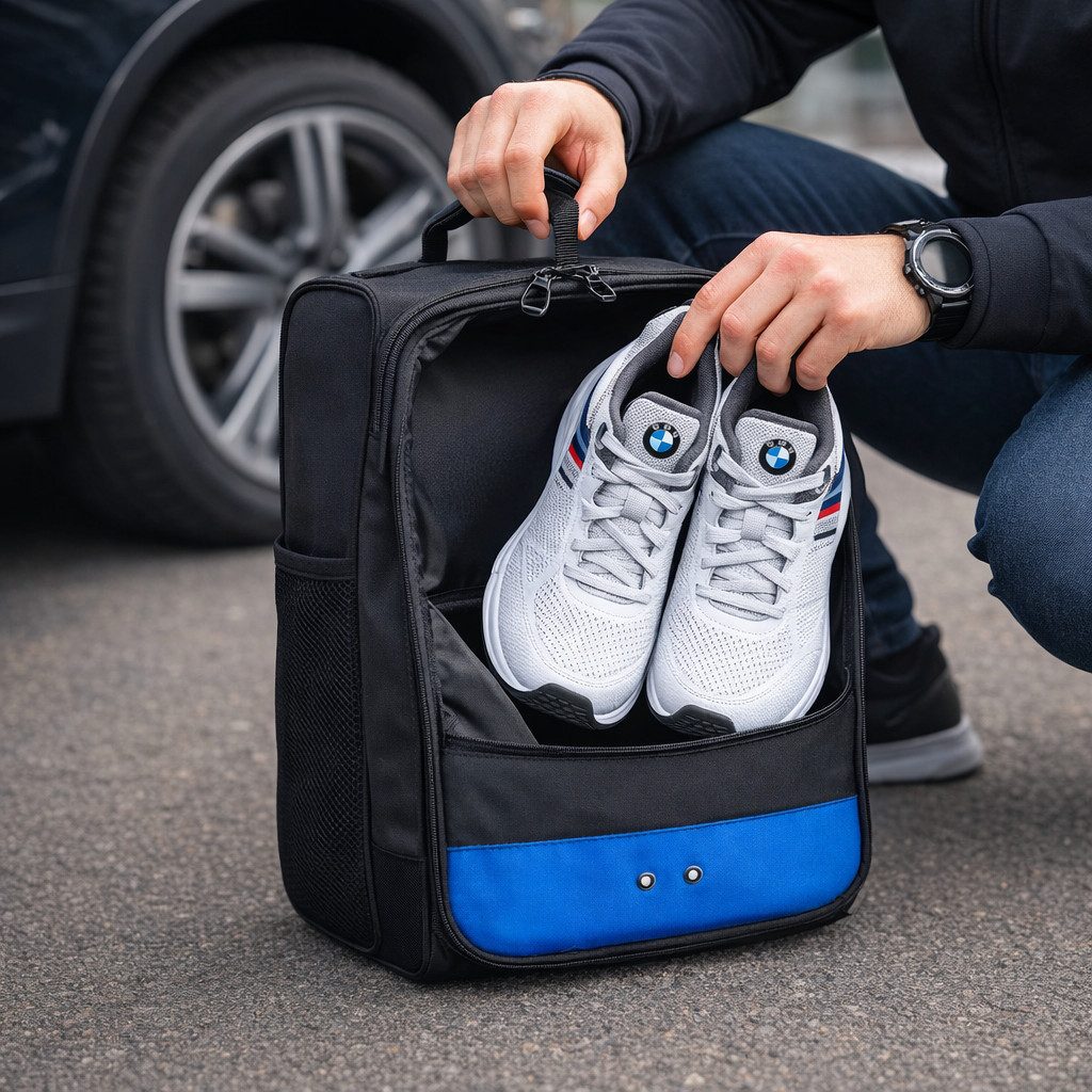BMW Sporttasche BMW Golfsport Schuhtasche Sportschuh Tasche Organizer Vielseitig (1-tlg)