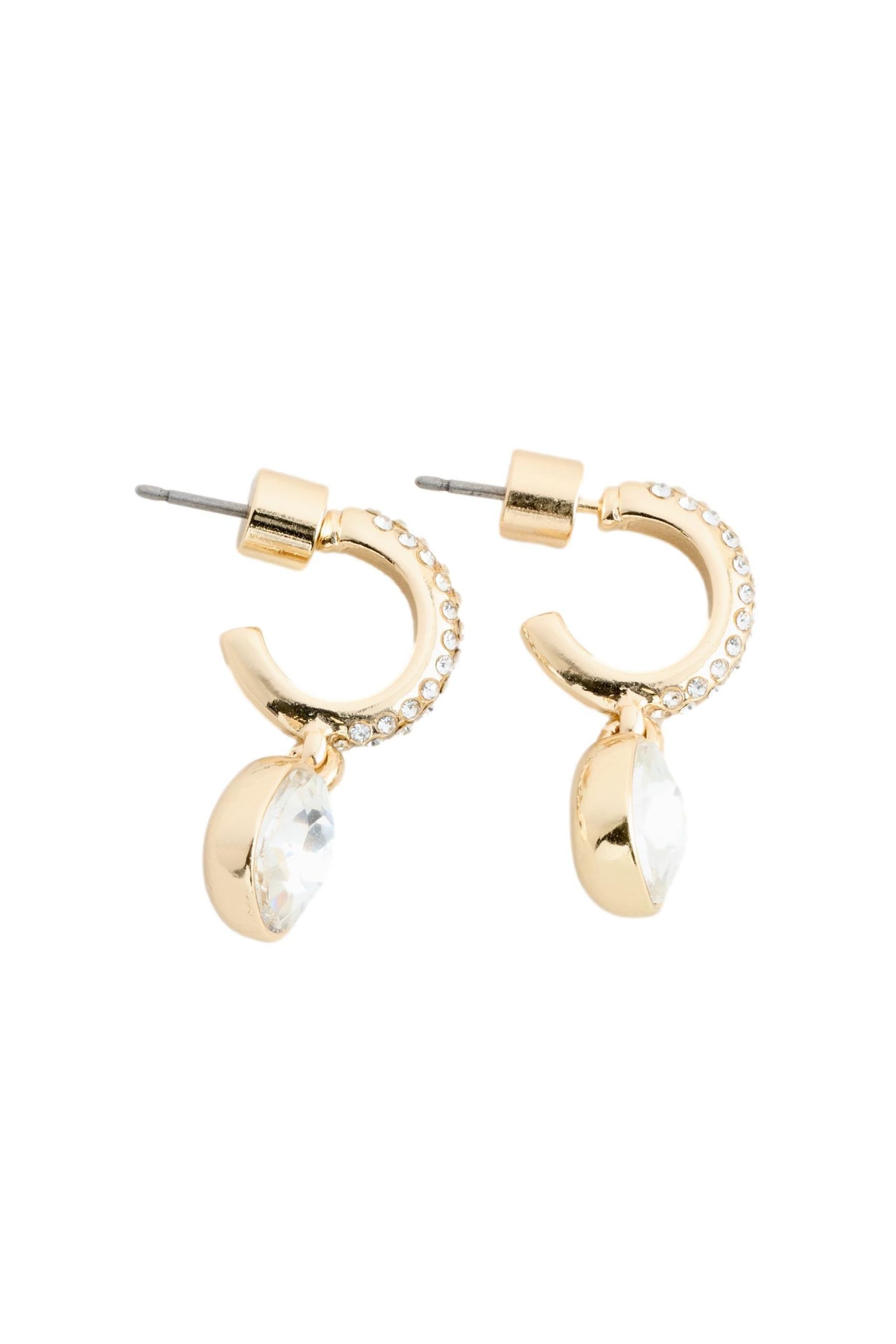 Next Paar Ohrhänger Pavé-Creolen eckigem Stein (1-tlg) günstig online kaufen