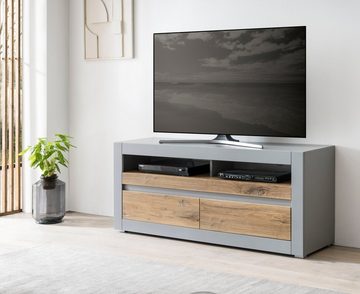 Furn.Design Lowboard Tamaris (TV Unterschrank in grau mit Eiche, 150 x 63 cm), mit Soft-Close-Funktion