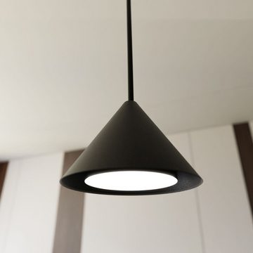 Licht-Erlebnisse Pendelleuchte MIRA, ohne Leuchtmittel, Metall GX53 H: max. 100 cm Schwarz 3-flammig Pendelleuchte