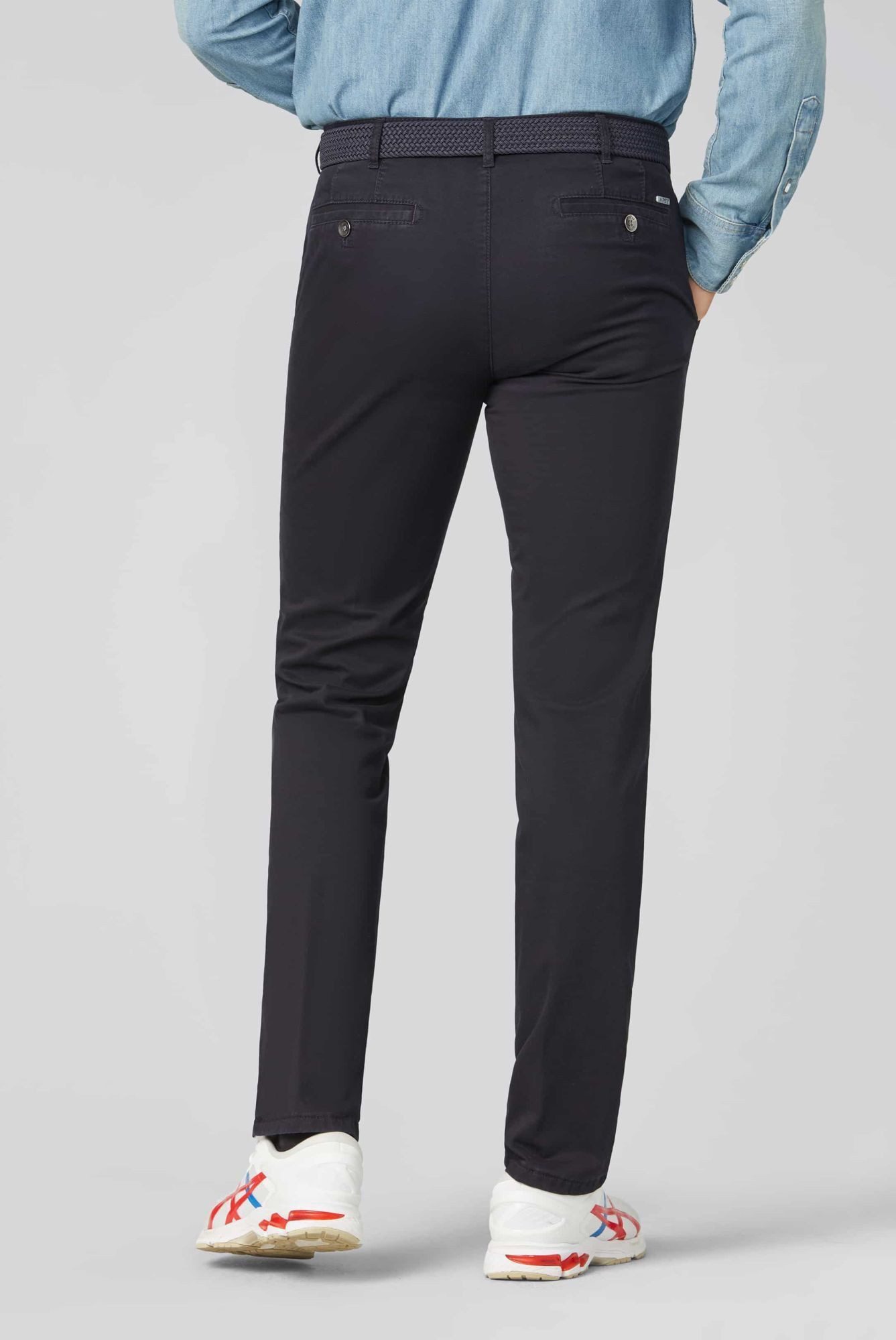 MEYER Chinos Roma mit Stretch-Dehnbund