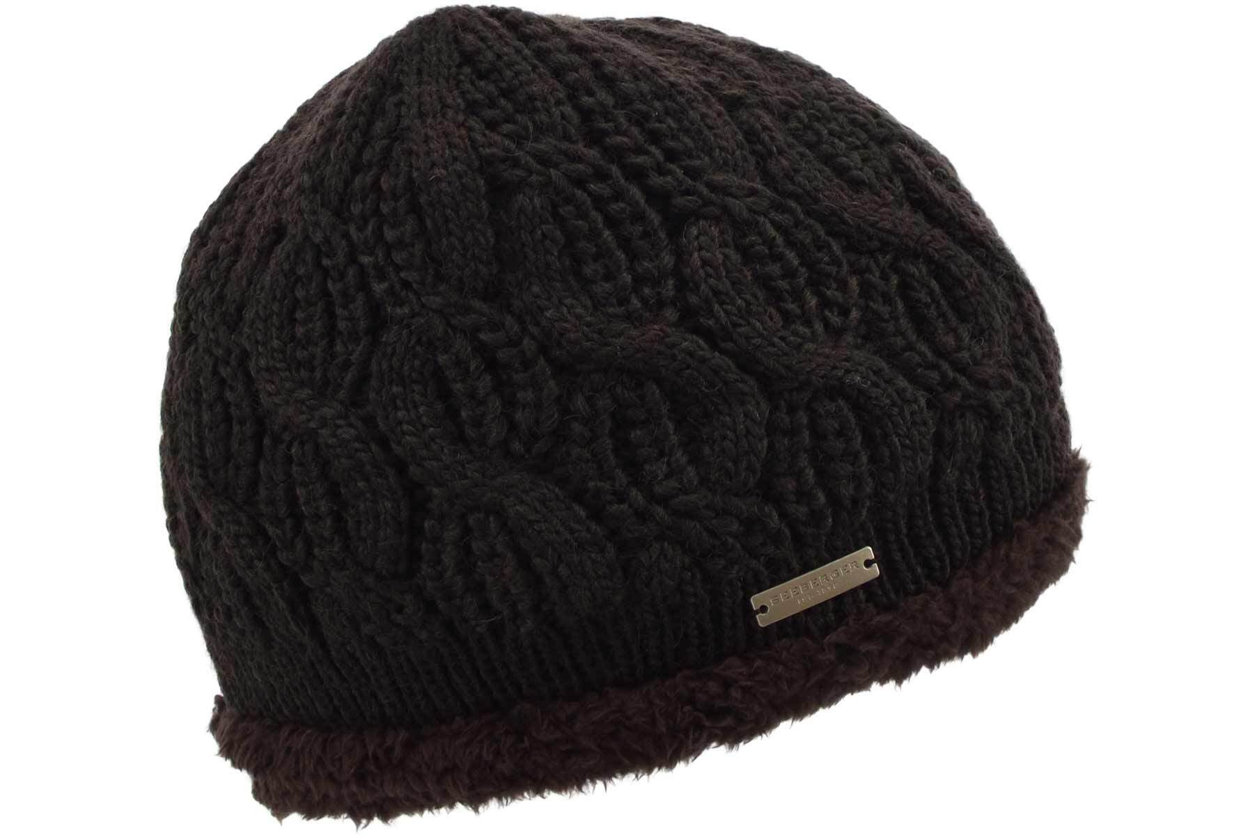 Seeberger Strickmütze Strickmütze mit Kunstfell Futter günstig online kaufen