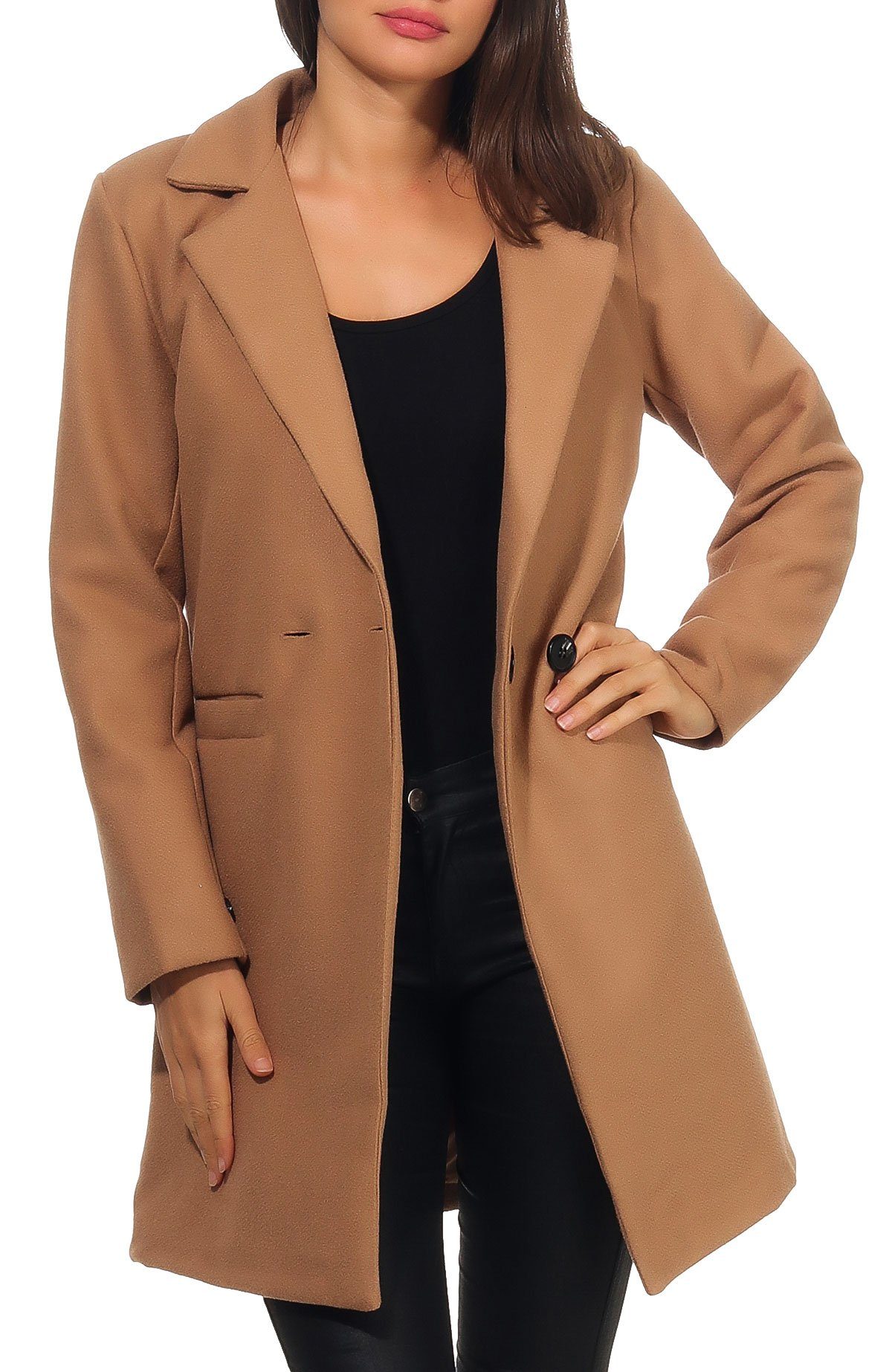 malito more than fashion Trenchcoat 19691 Übergangsmantel mit Knopfverschlu günstig online kaufen