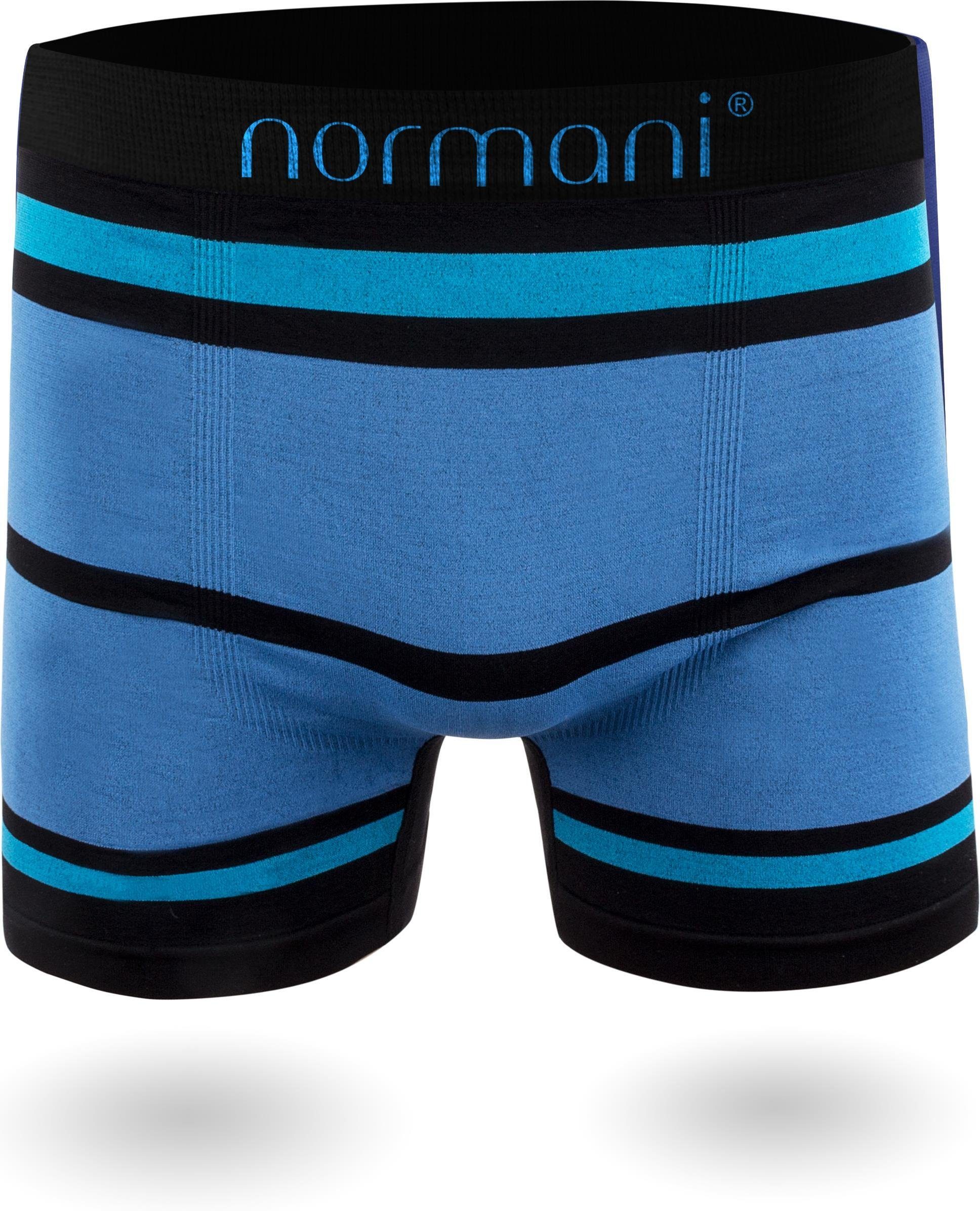 Herren Boxer Sport schnell aus Material normani Blau/Hellblau Unterhosen trocknendem Retro