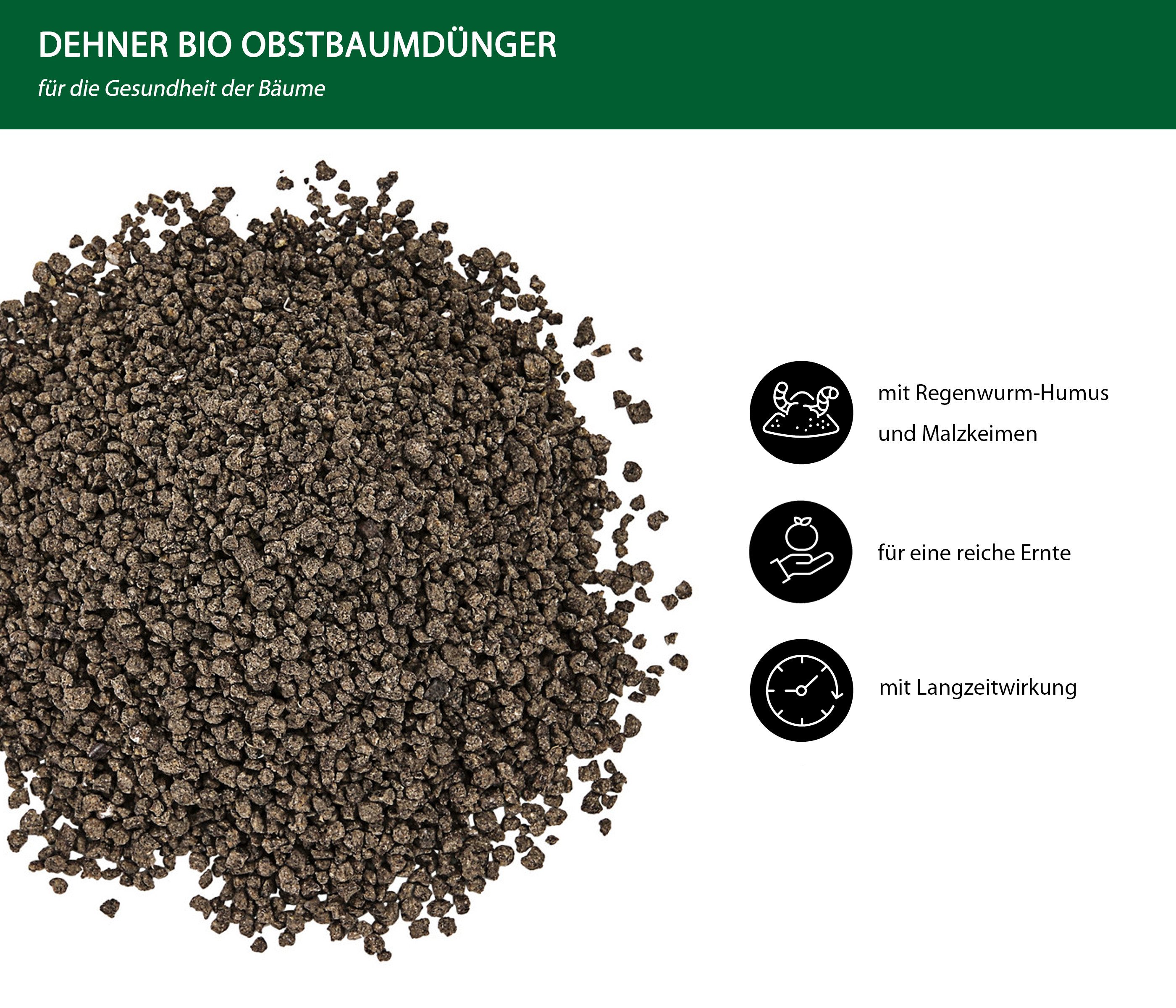 Dehner Gartendünger Bio Obstbaumdünger, hochwertiger NPK-Dünger, günstig online kaufen
