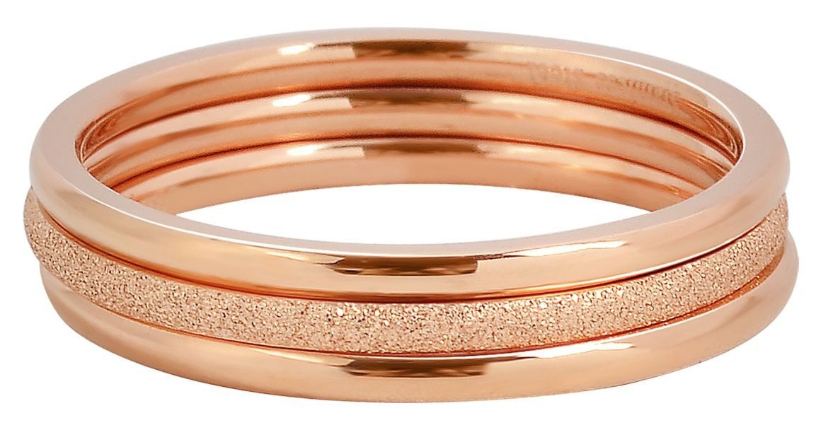 AKZENT Fingerring Rijana Edelstahl roségold Damen, Damen Ring günstig online kaufen
