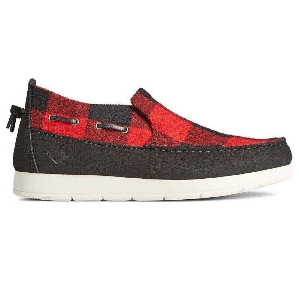 Moc-Sider Buffalo Check Herren Sneaker Halbschuhe Slip On STS23720 Mokassin