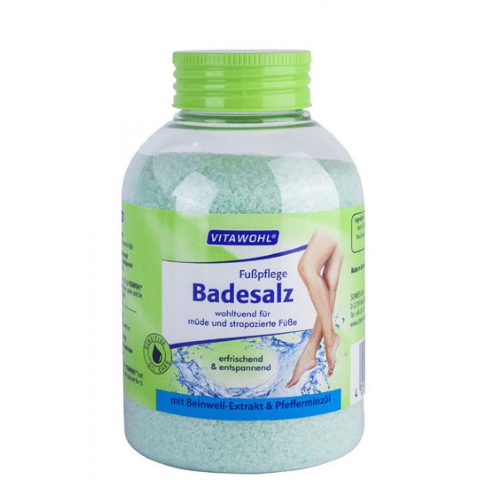 Fußbad Fußpflege Badesalz 600g Vitalwohl, 1-tlg.
