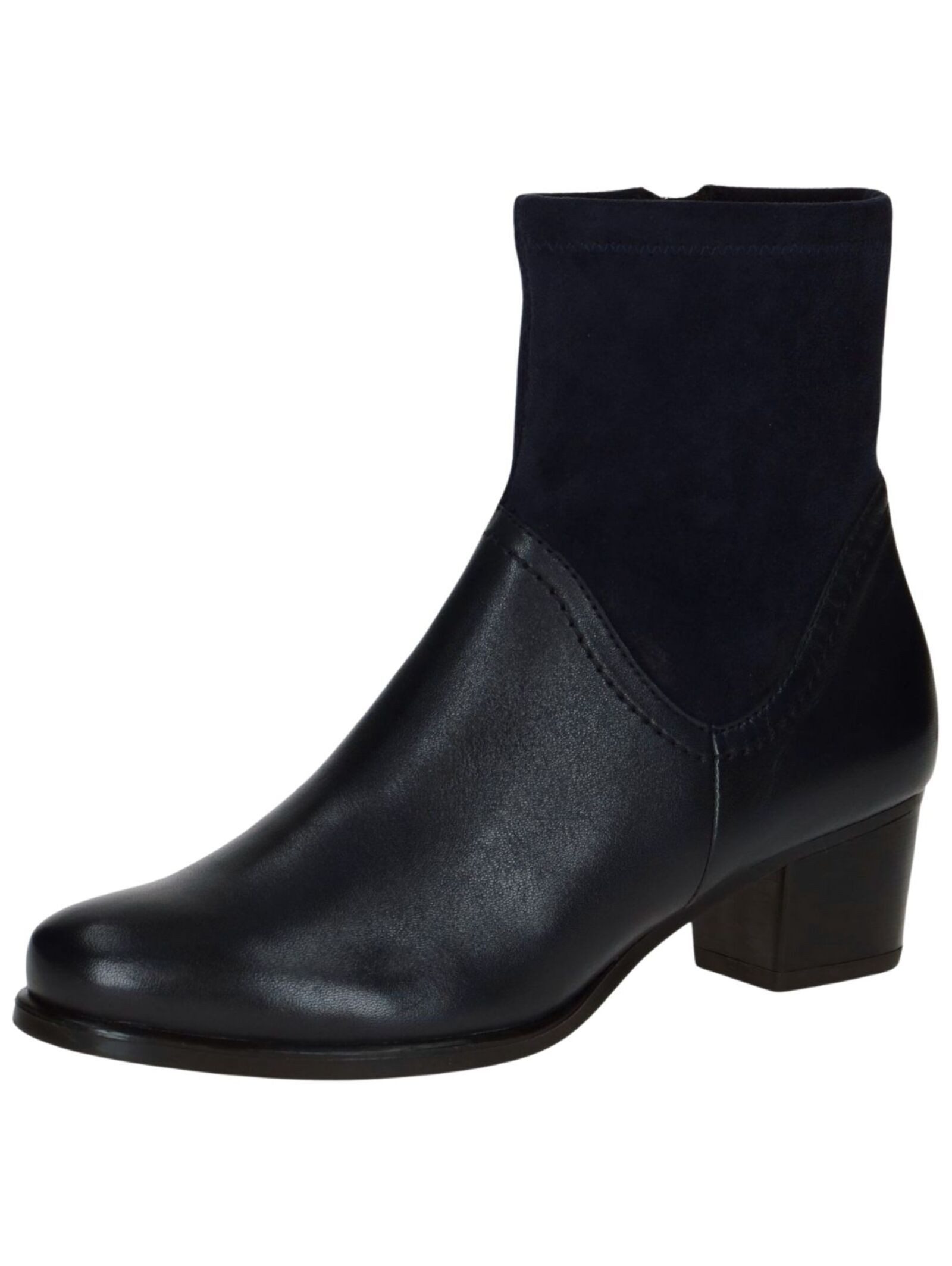 Stiefelette Leder/Textil . Stiefelette