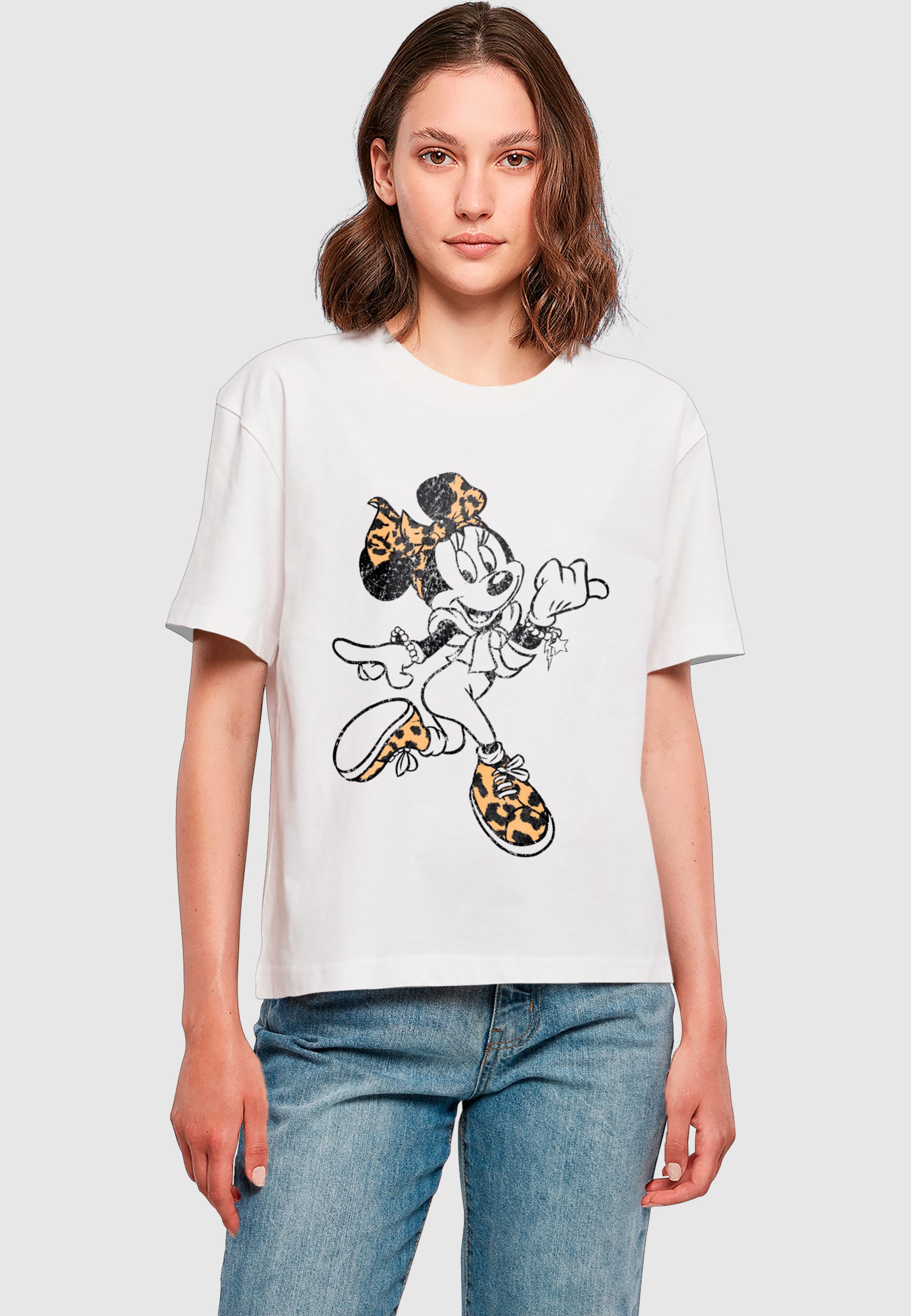 Merchcode T-Shirt Merchcode Minnie Mouse Leo Tee (1-tlg)